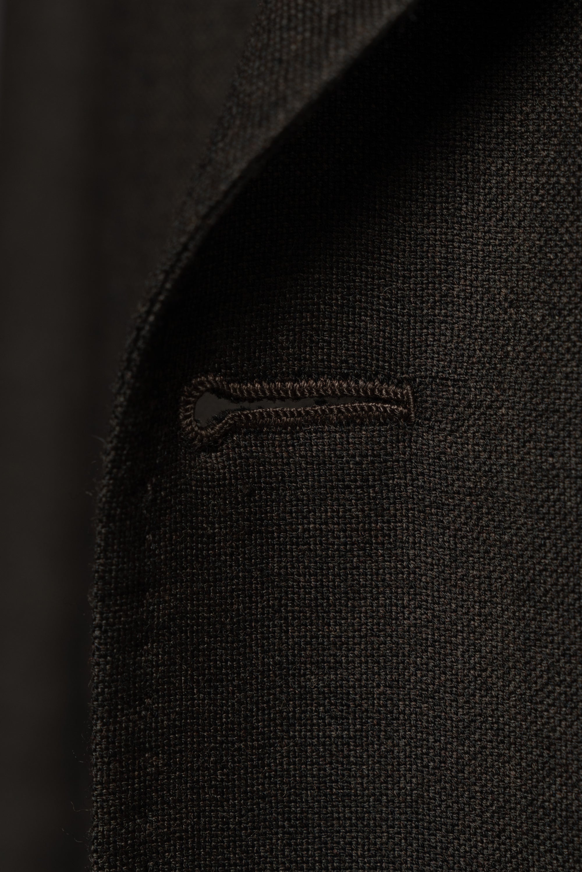 Dark Brown Plain Weave Wool Suit #13