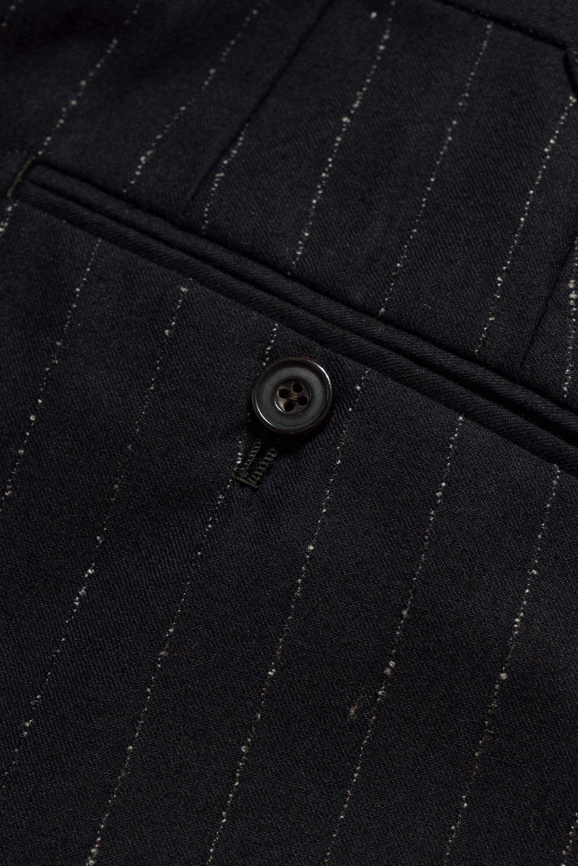 Navy Dotted Stripe Flannel Suit #19
