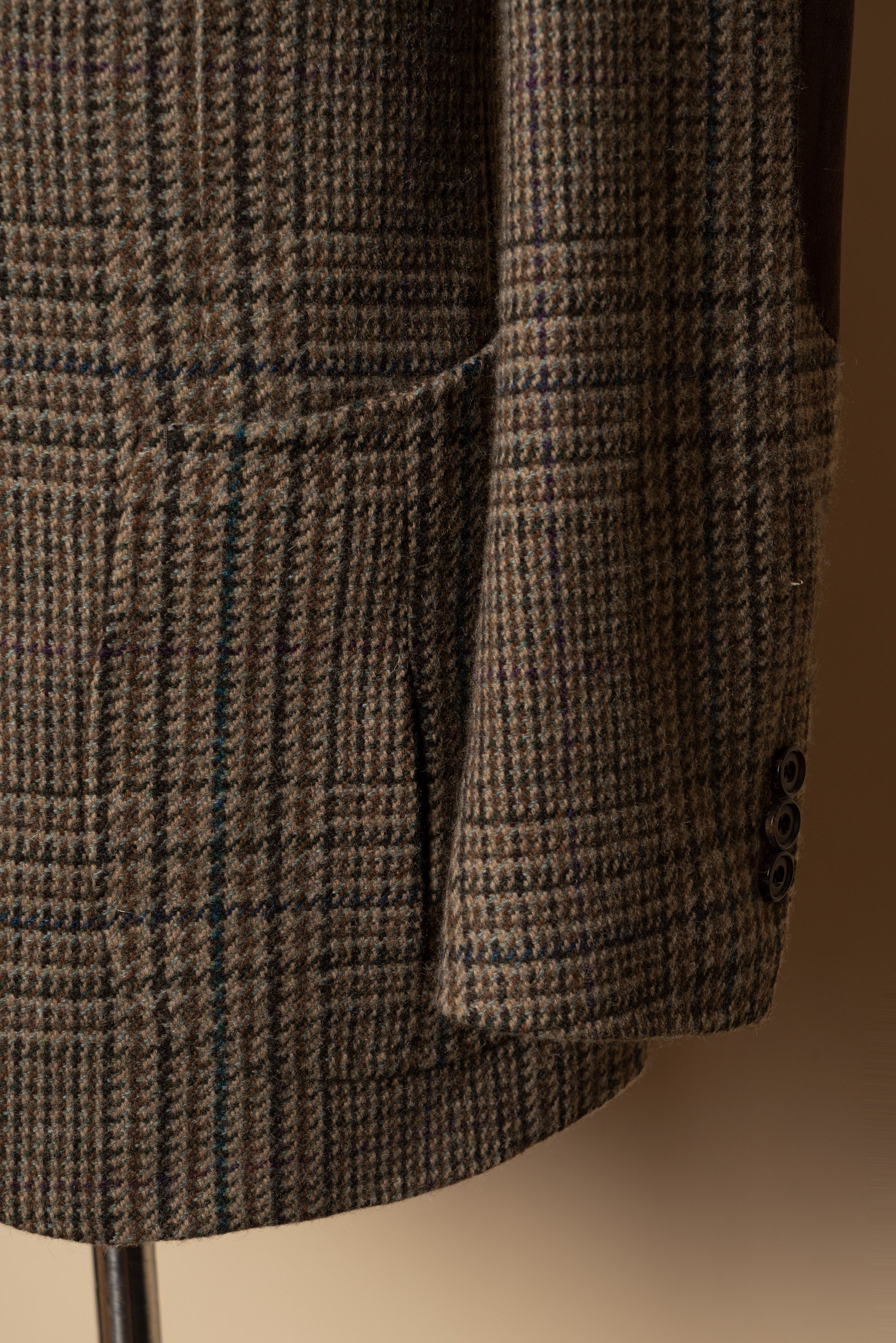 MTO Brown Olive Glen Check Tweed Jacket #639