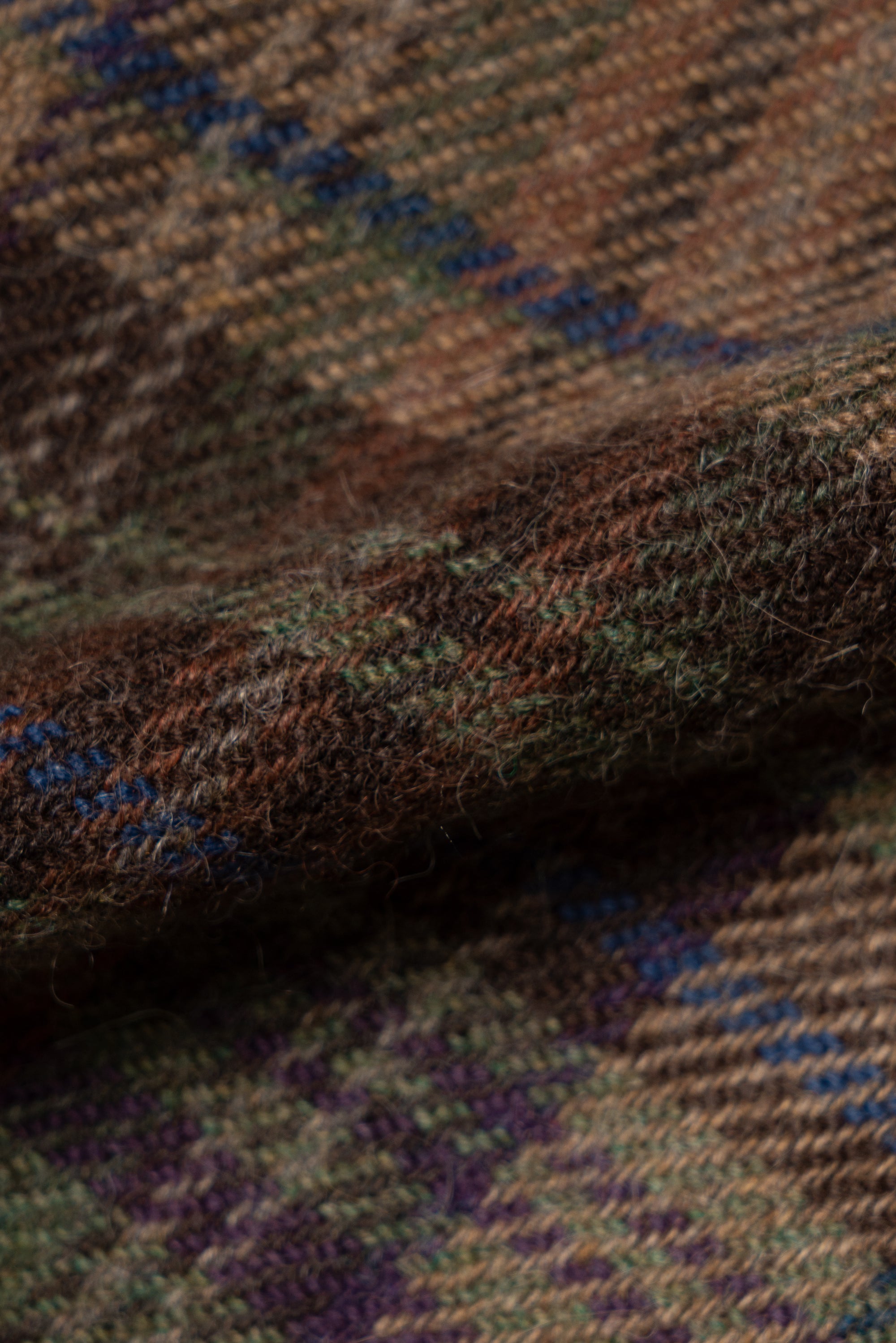 MTO Dark Camel Plaid Tweed Jacket #637