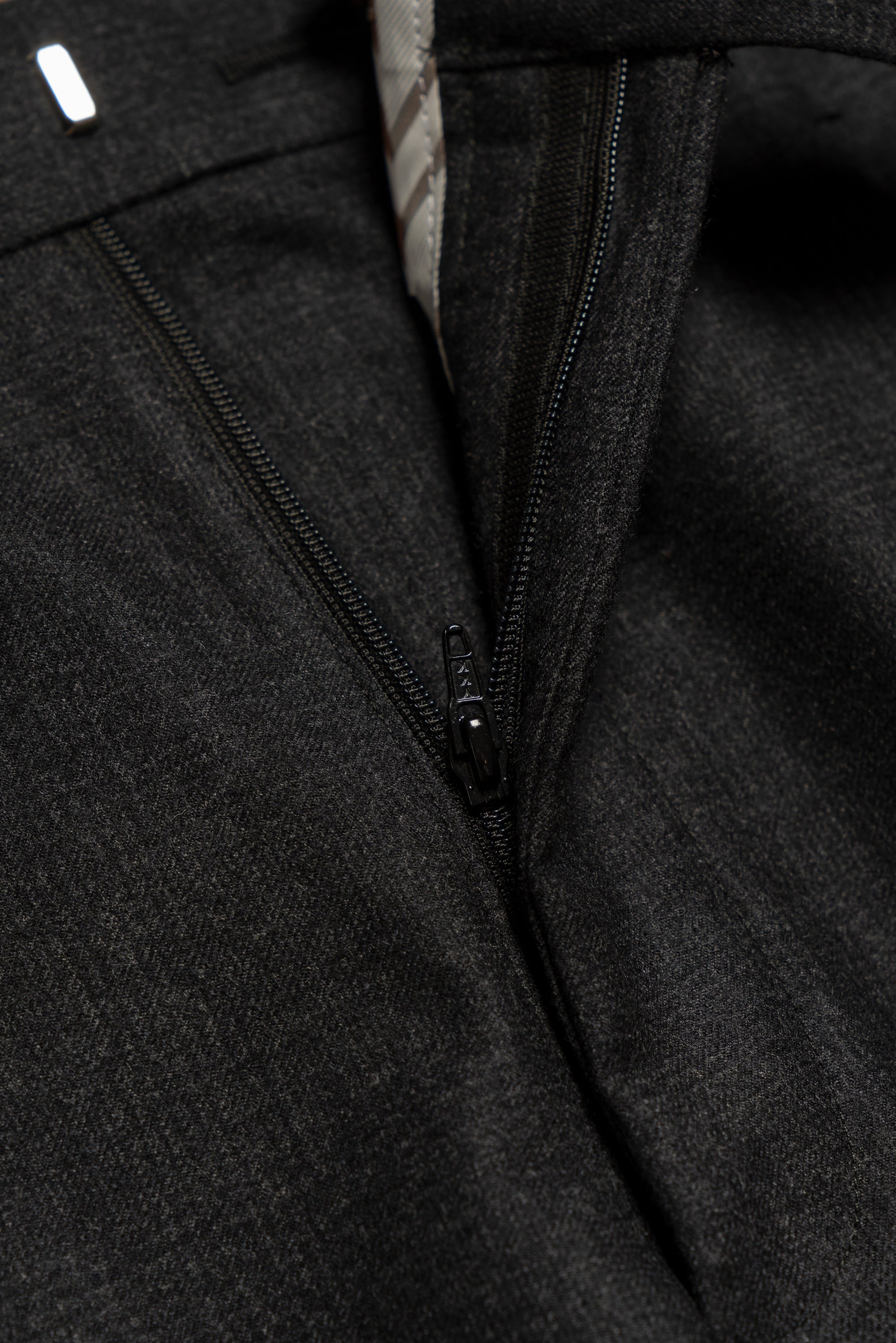 MTO Charcoal Glen Check Flannel Suit #24