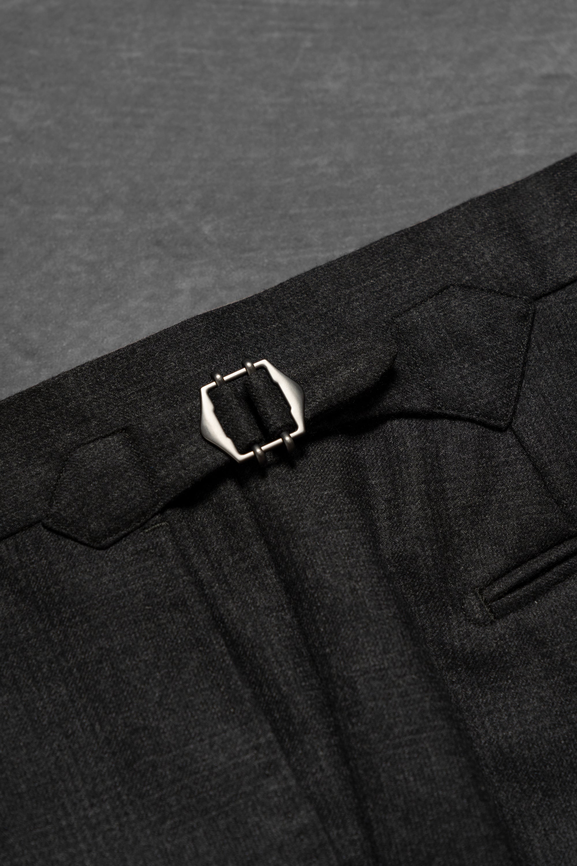 MTO Charcoal Glen Check Flannel Suit #24