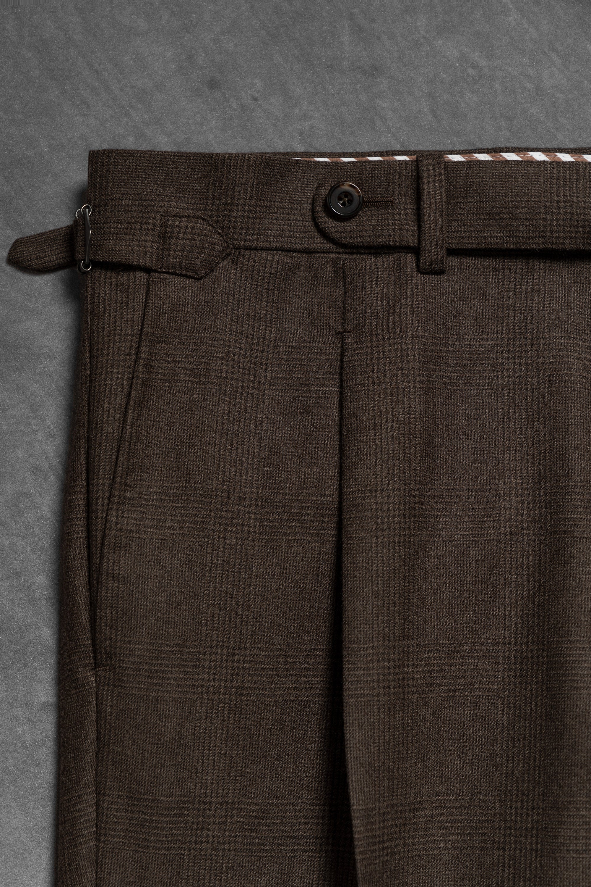 Brown Glen Check Flannel Suit #25