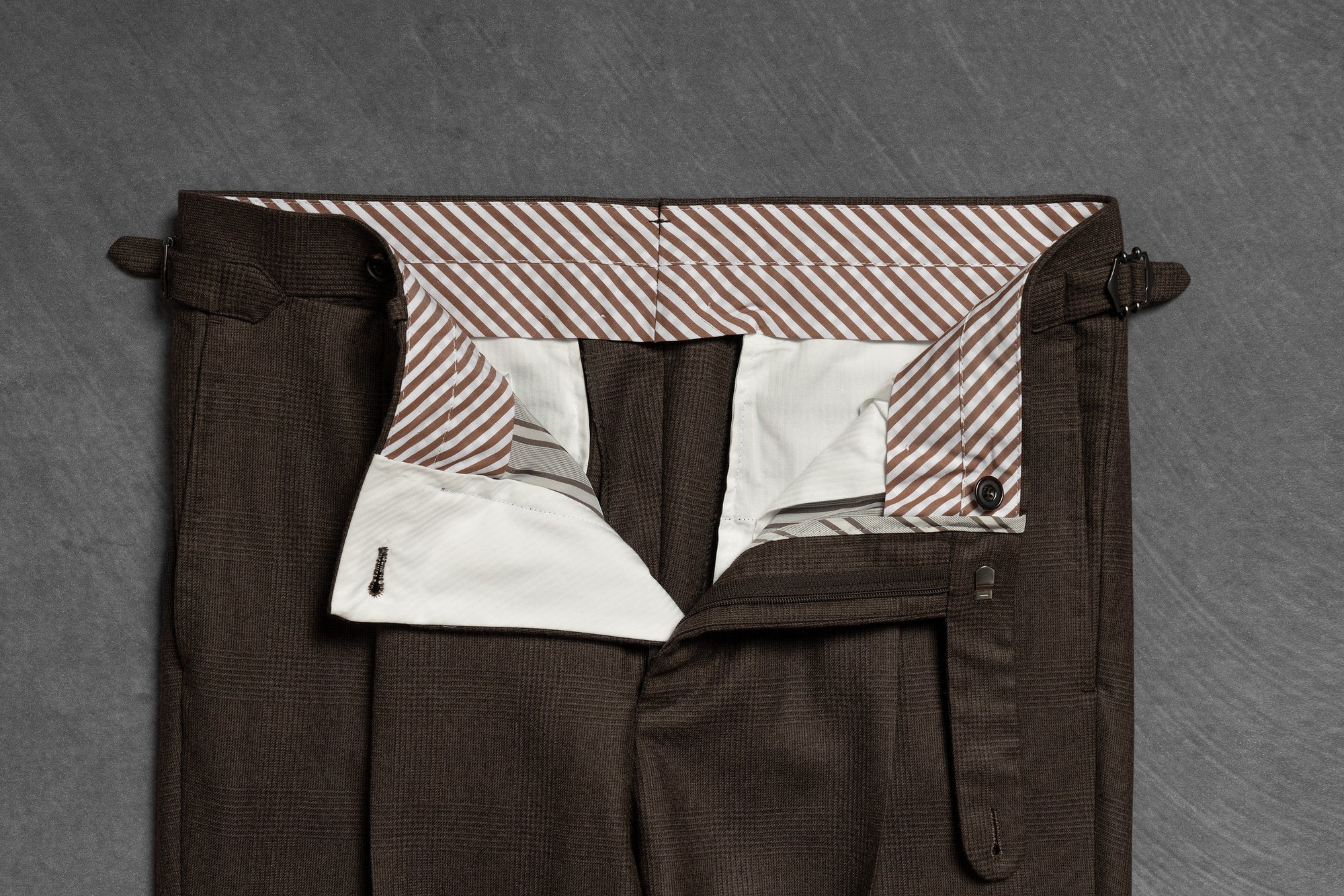 Brown Glen Check Flannel Suit #25