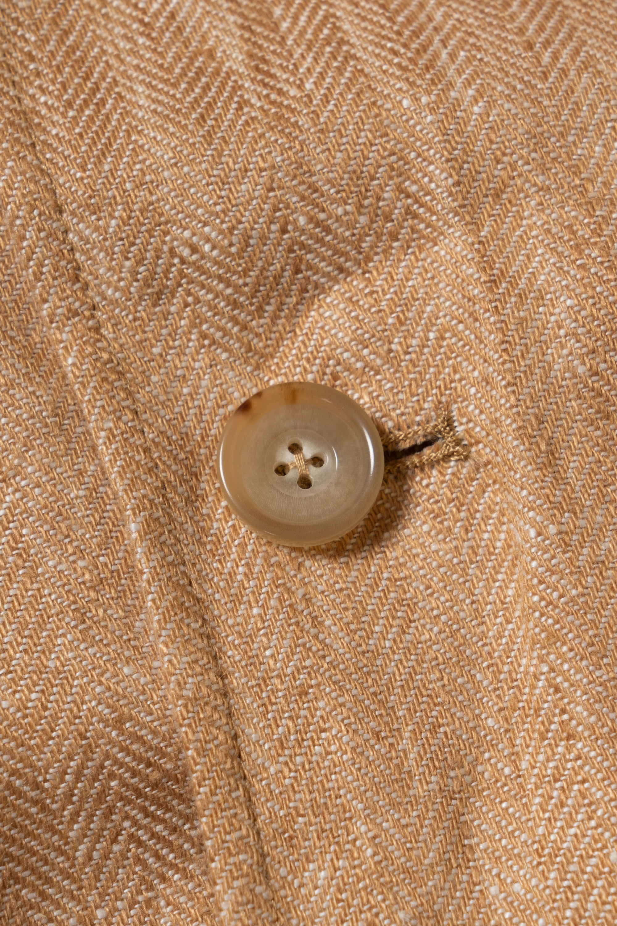Tangerine Herringbone Linen Teba Jacket #227