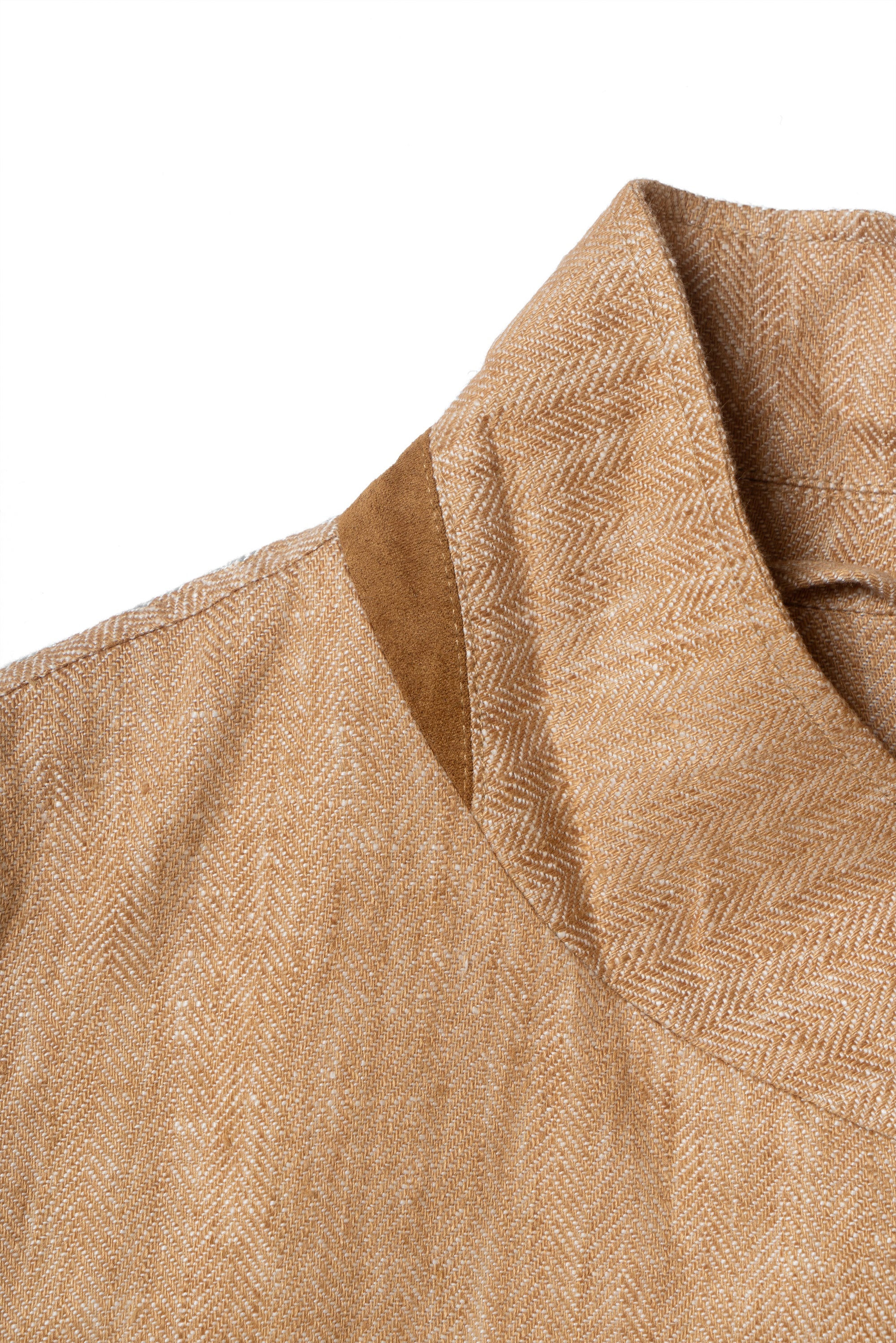 Tangerine Herringbone Linen Teba Jacket #227