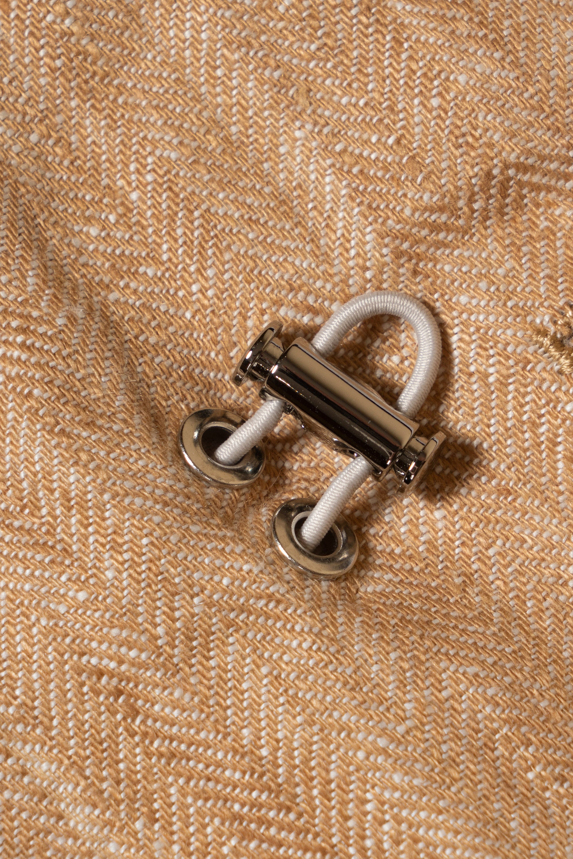 Tangerine Herringbone Linen Teba Jacket #227