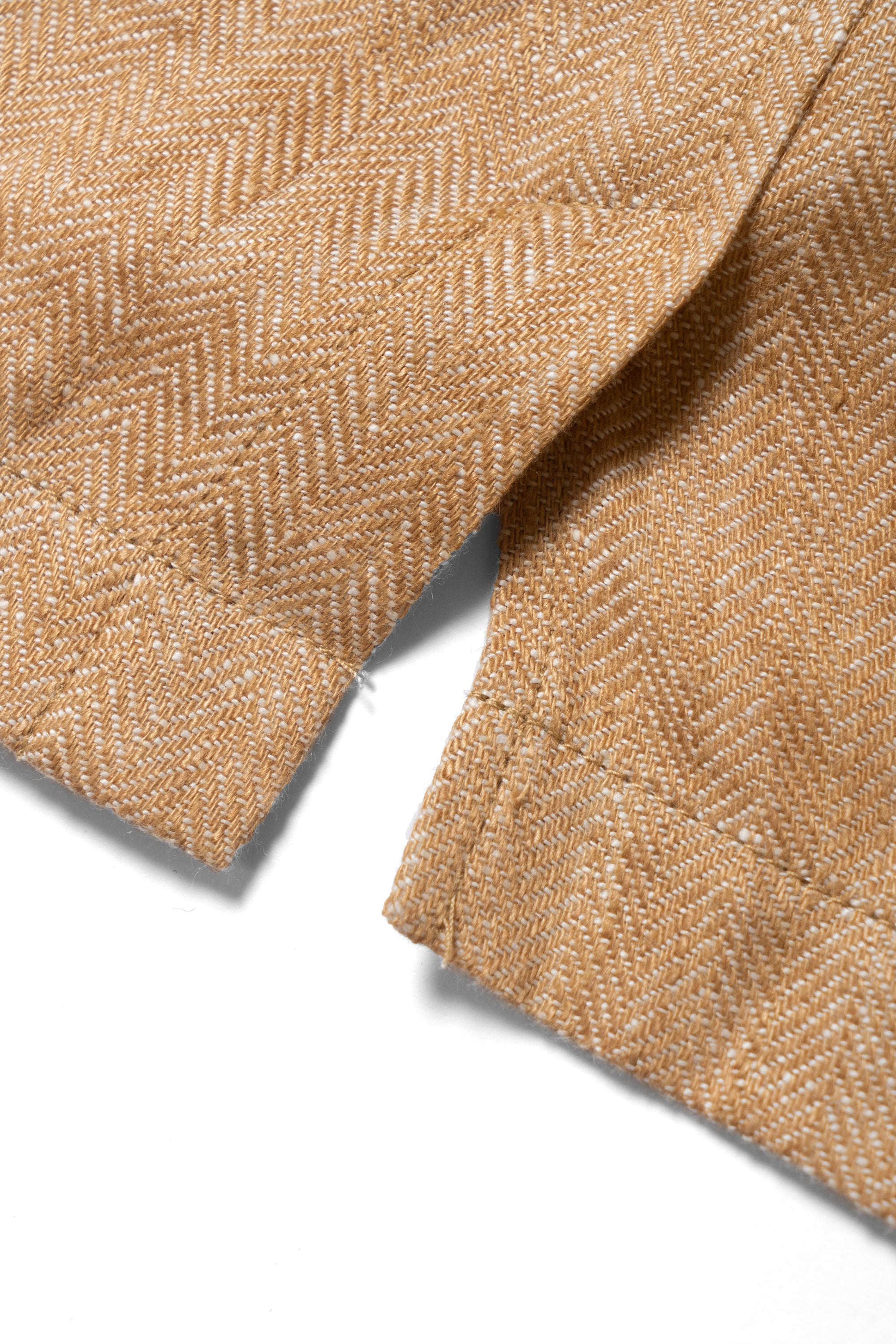 Tangerine Herringbone Linen Teba Jacket #227