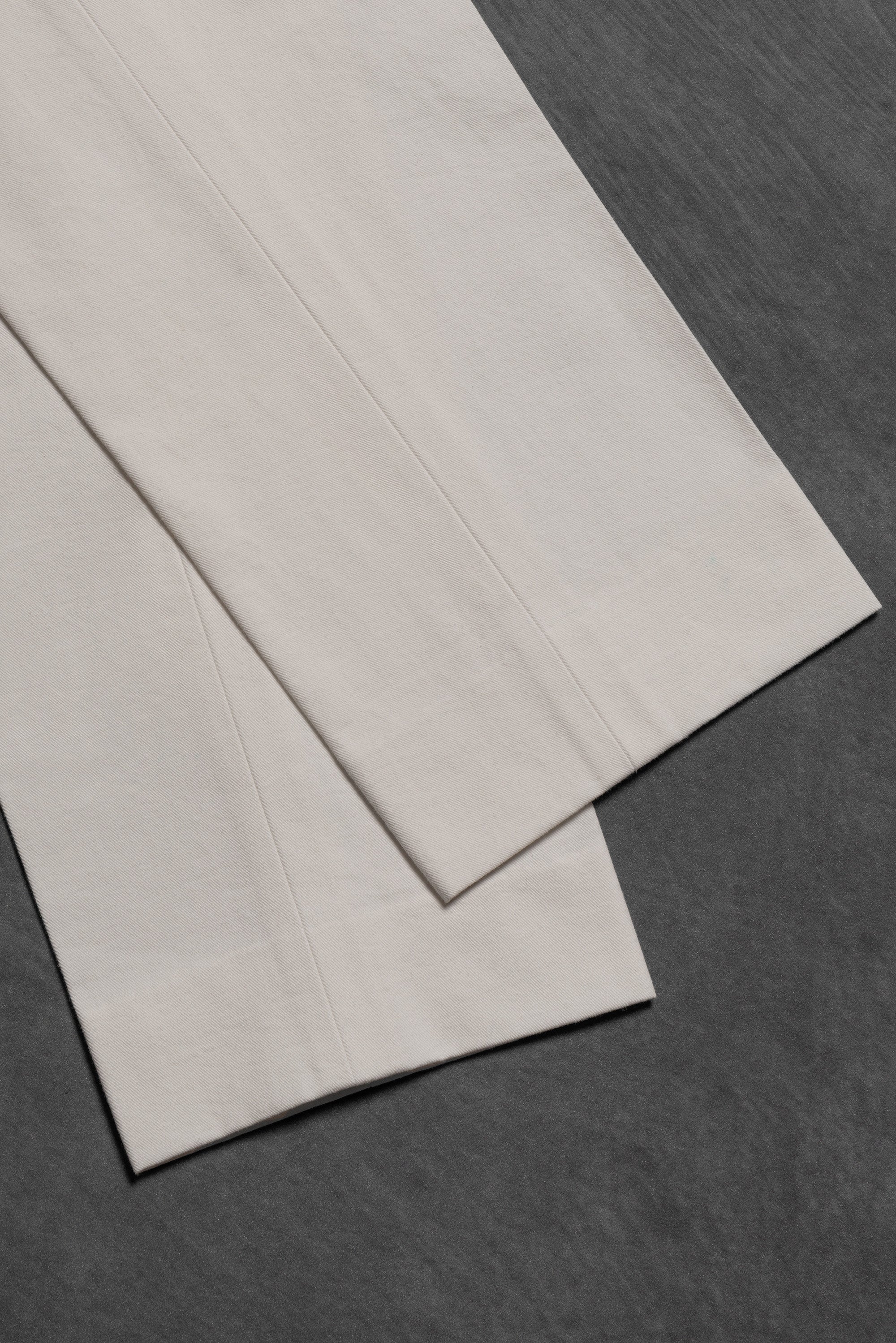 Off White Pima Cotton Trousers