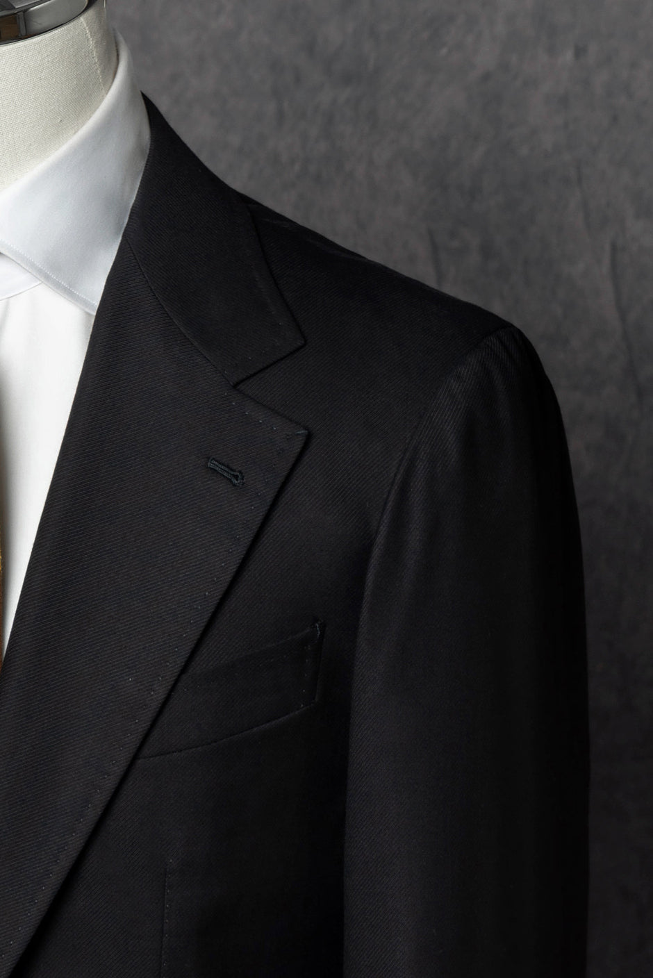 Navy Wool Silk Cashmere Blending Blazer #48