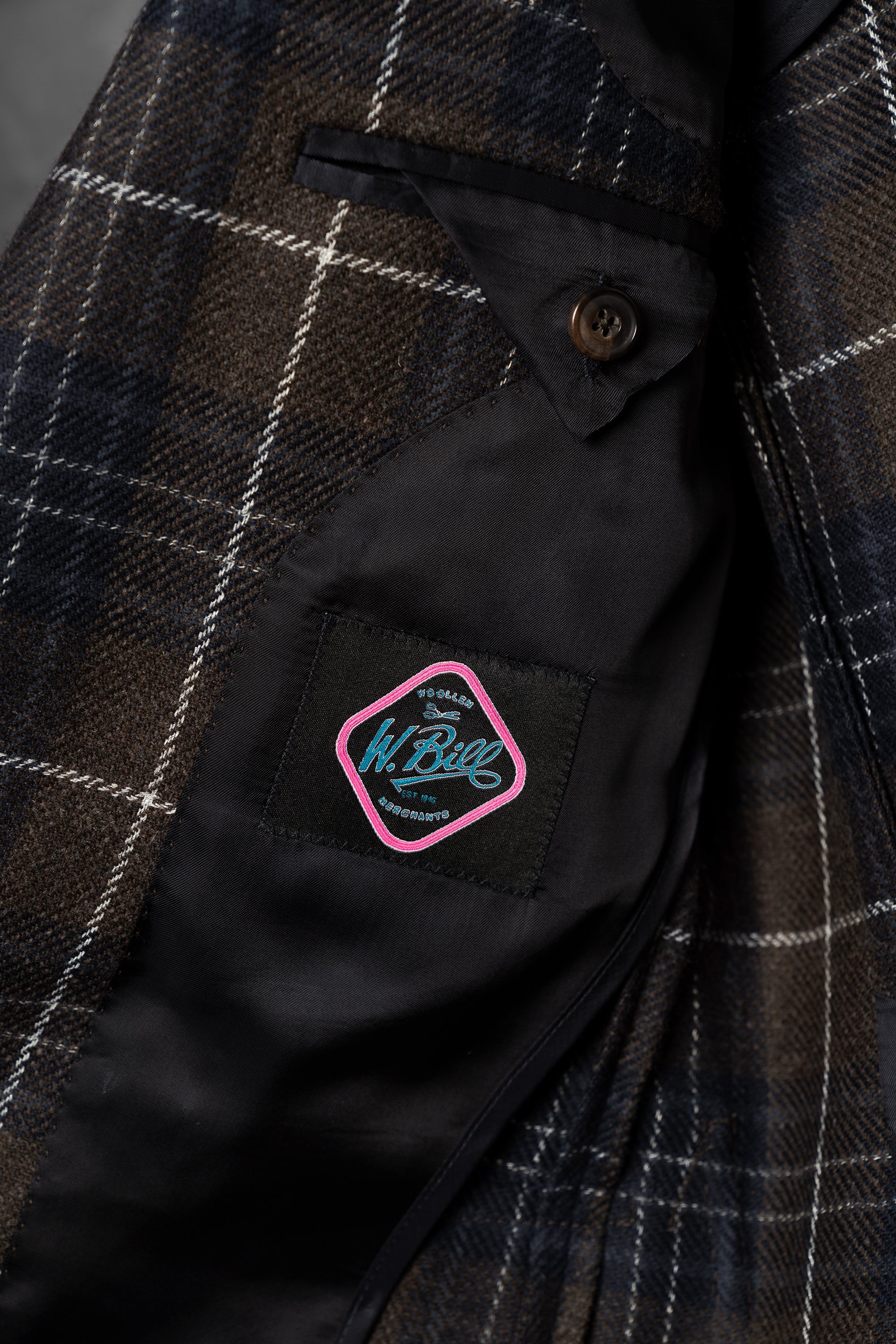 MTO Taupe Plaid Tweed Jacket #34