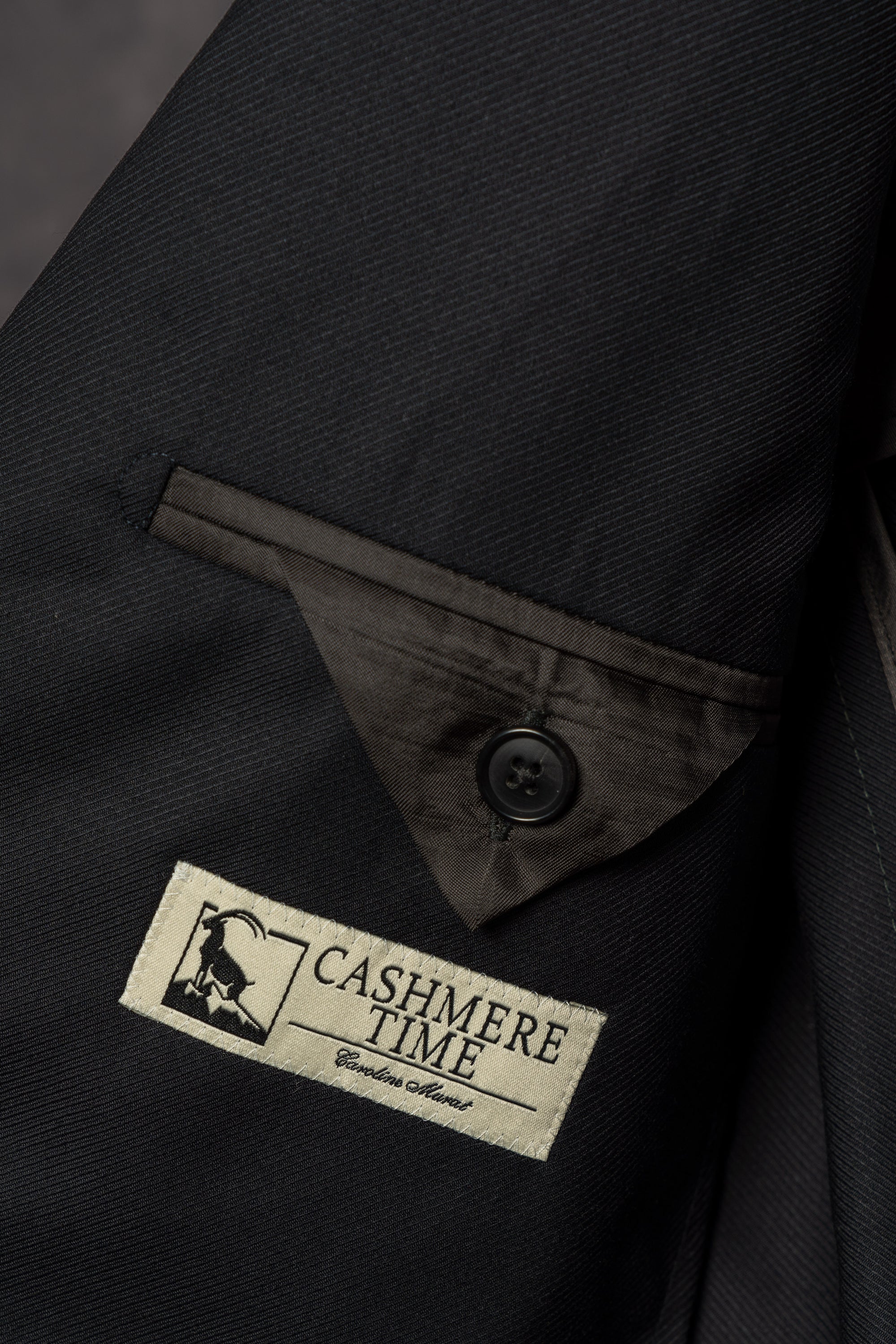 Navy Wool Silk Cashmere Blending Blazer #48