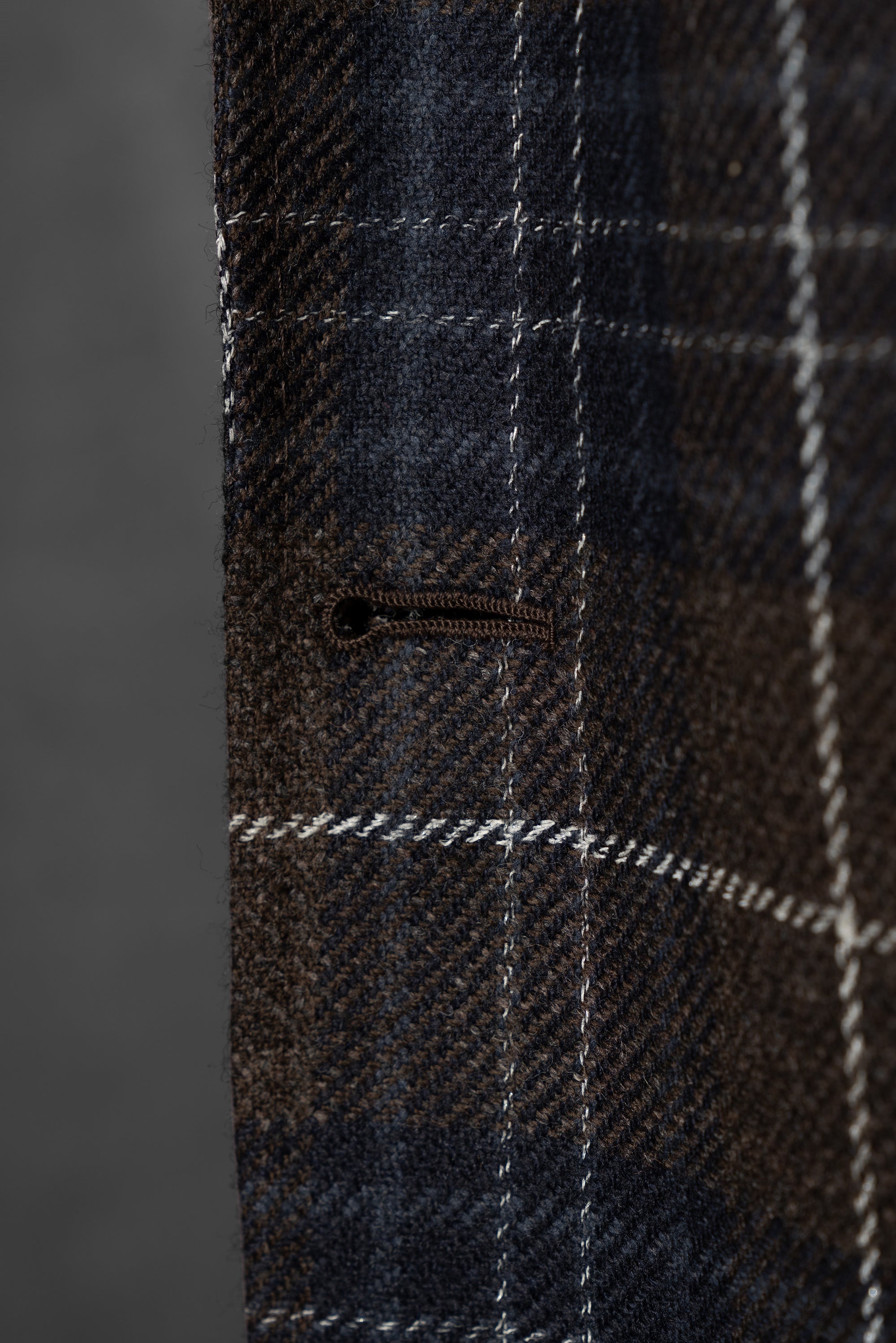 MTO Taupe Plaid Tweed Jacket #34
