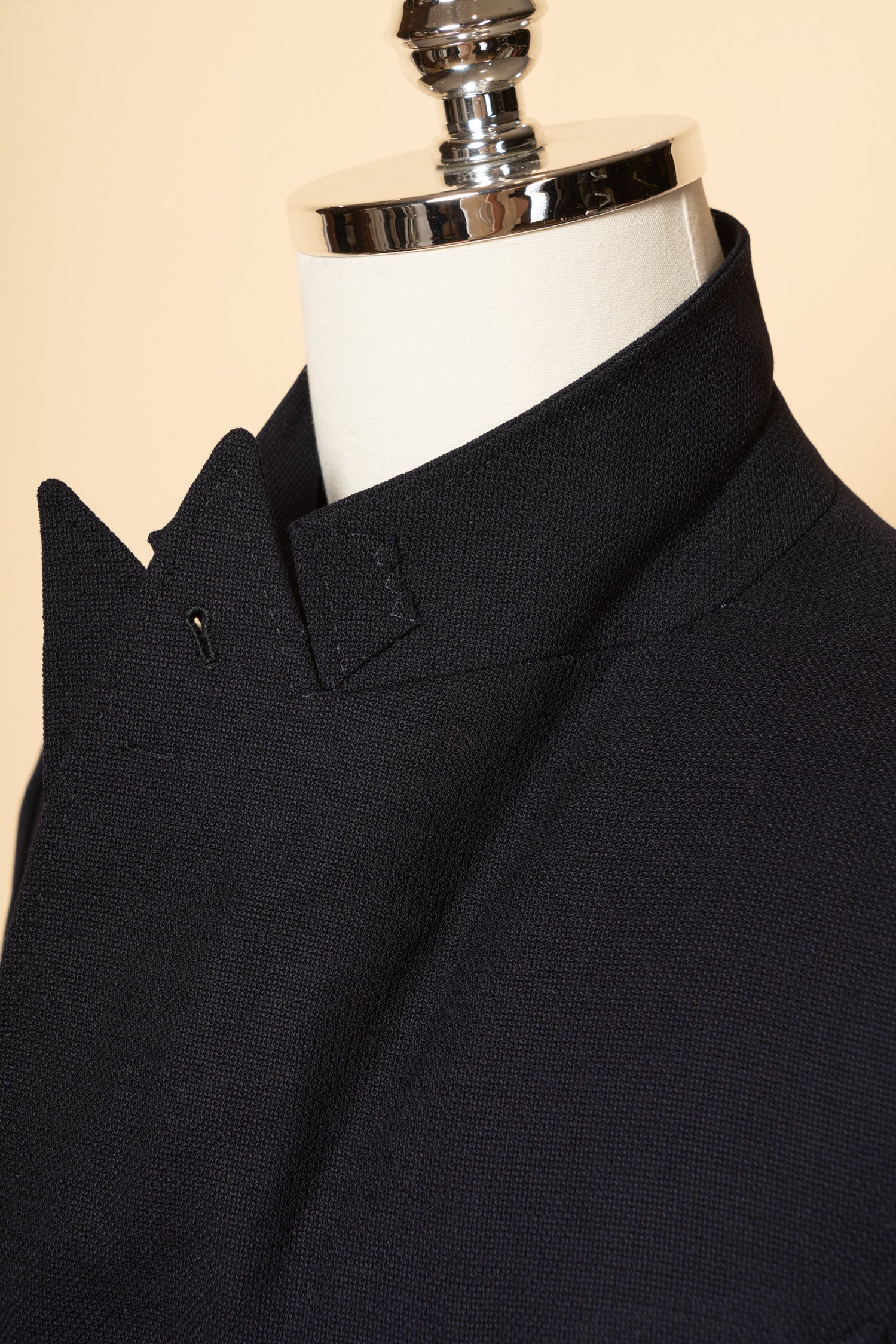 Navy Wool Mock Leno Blazer #468