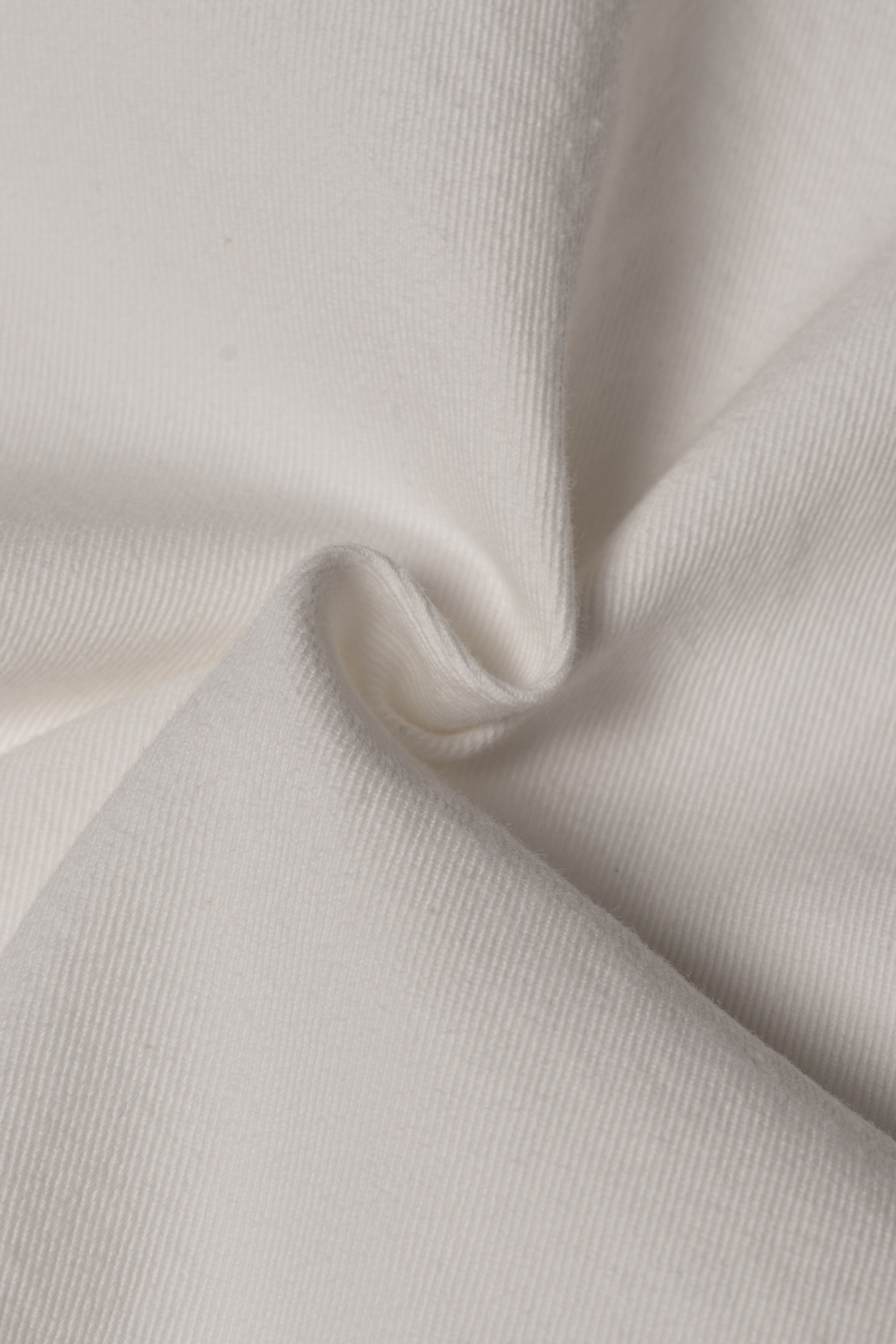 Off White Pima Cotton Trousers
