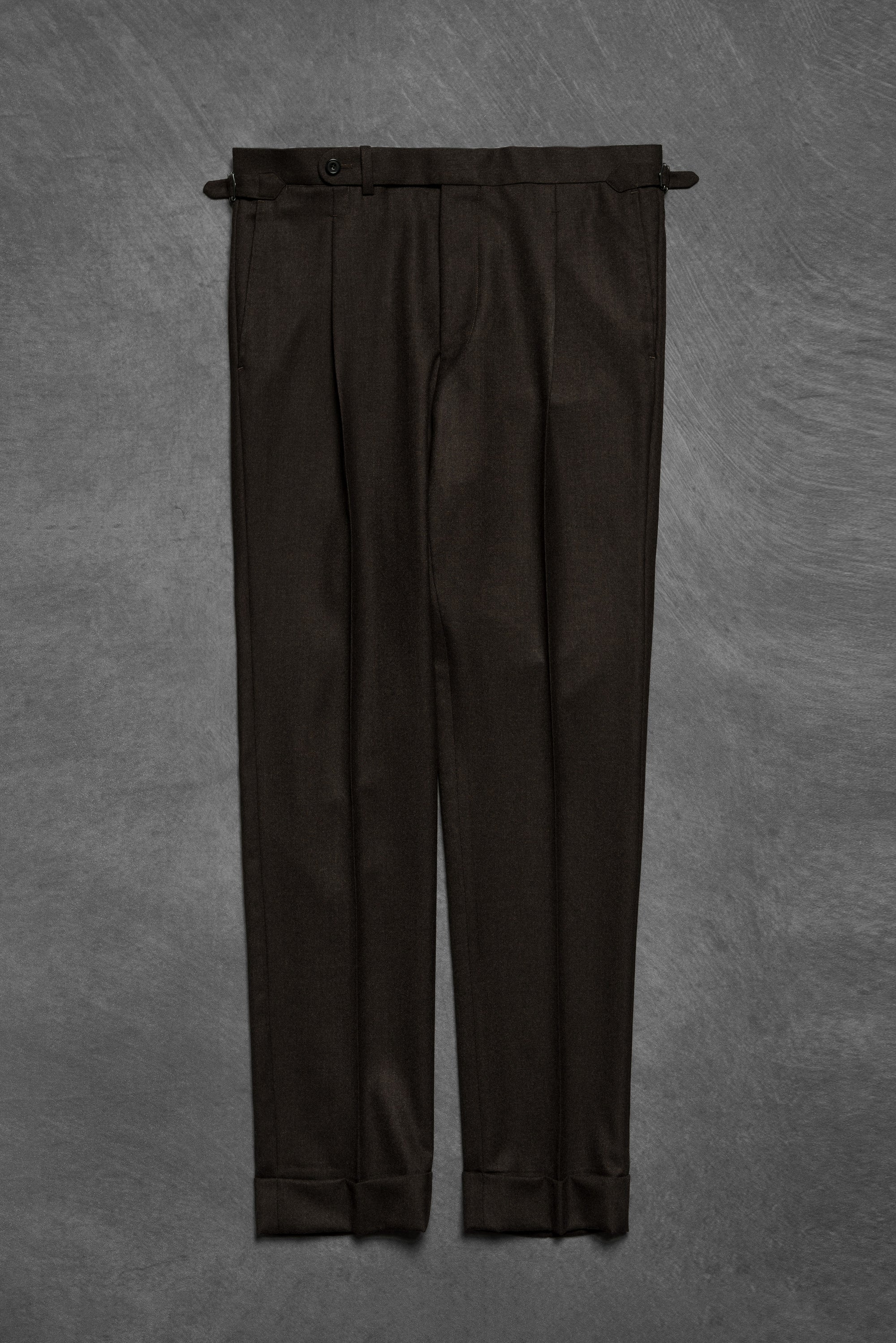 MTO Brown Worsted Flannel Suit #26