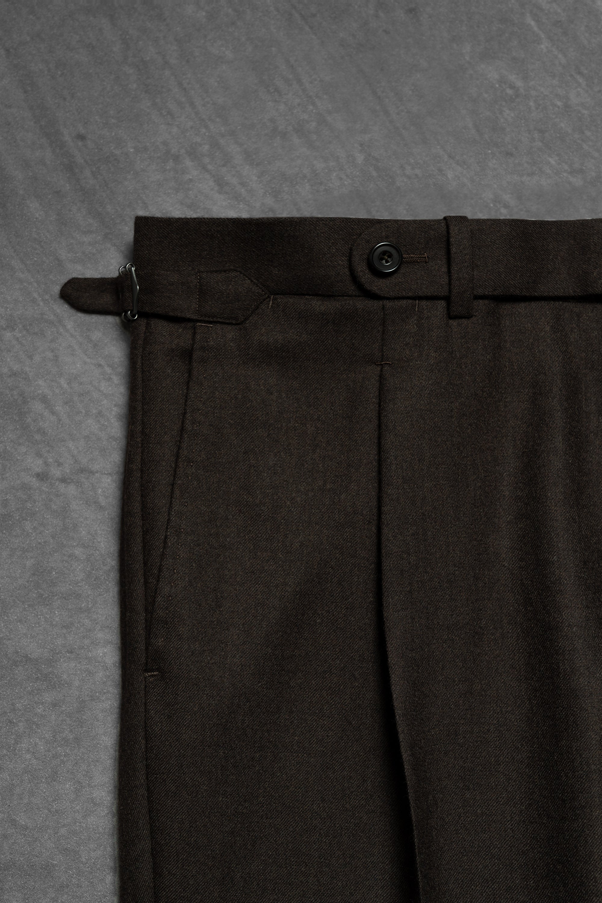 MTO Brown Worsted Flannel Suit #26