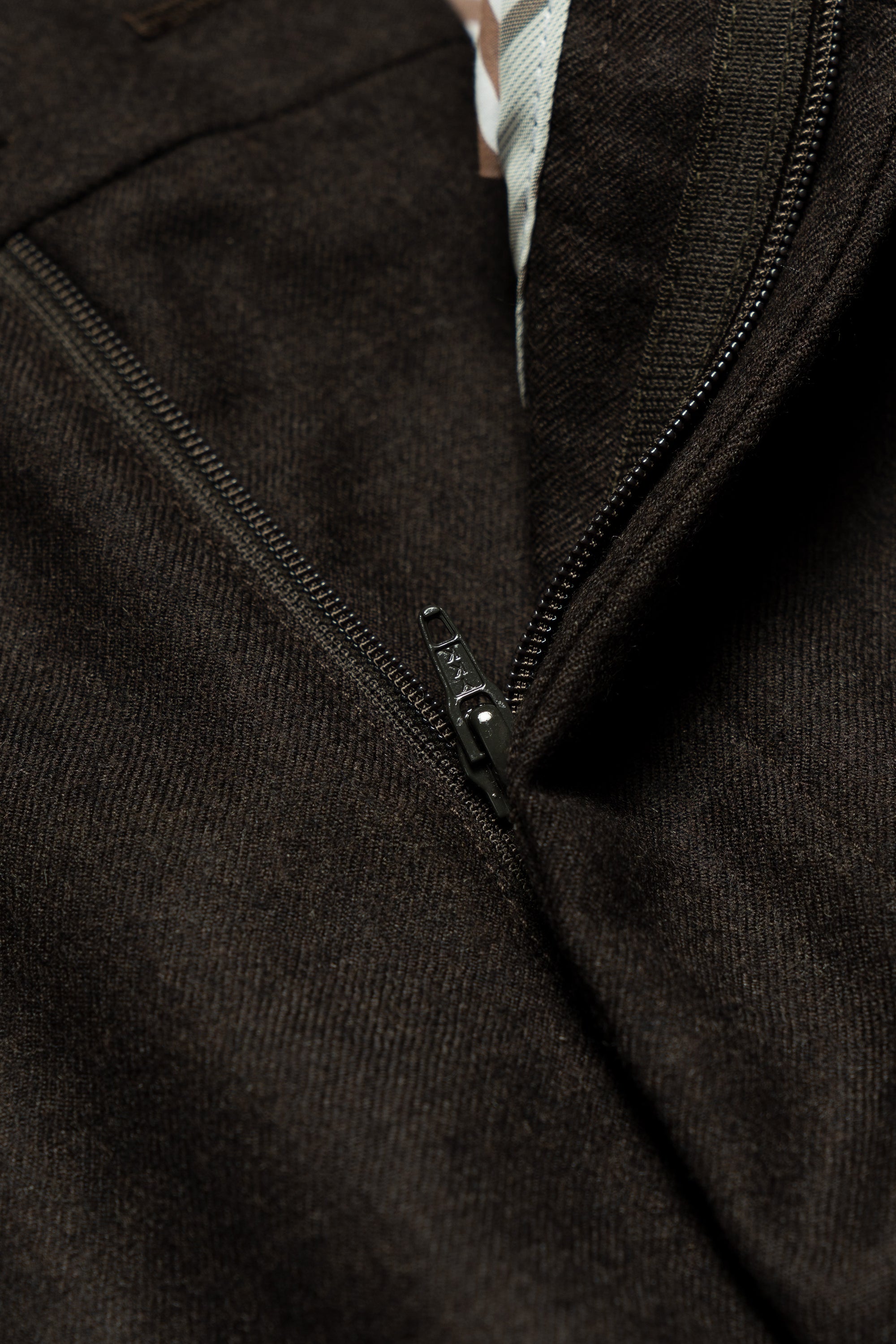 MTO Brown Worsted Flannel Suit #26