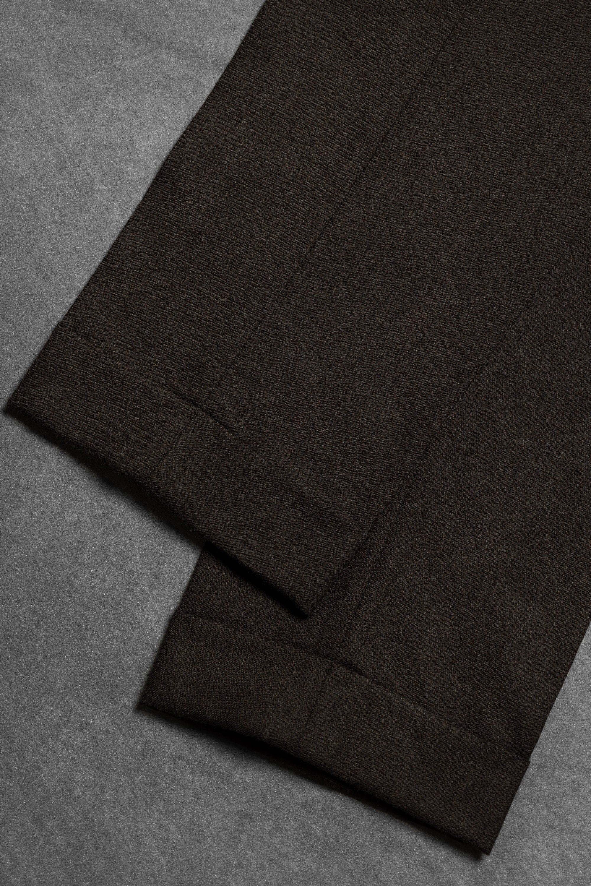 MTO Brown Worsted Flannel Suit #26