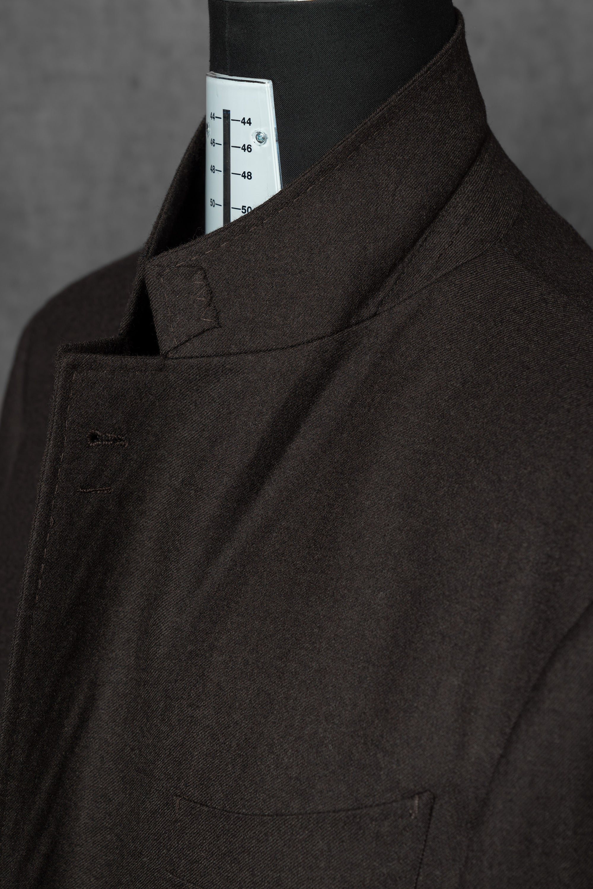 MTO Brown Worsted Flannel Suit #26