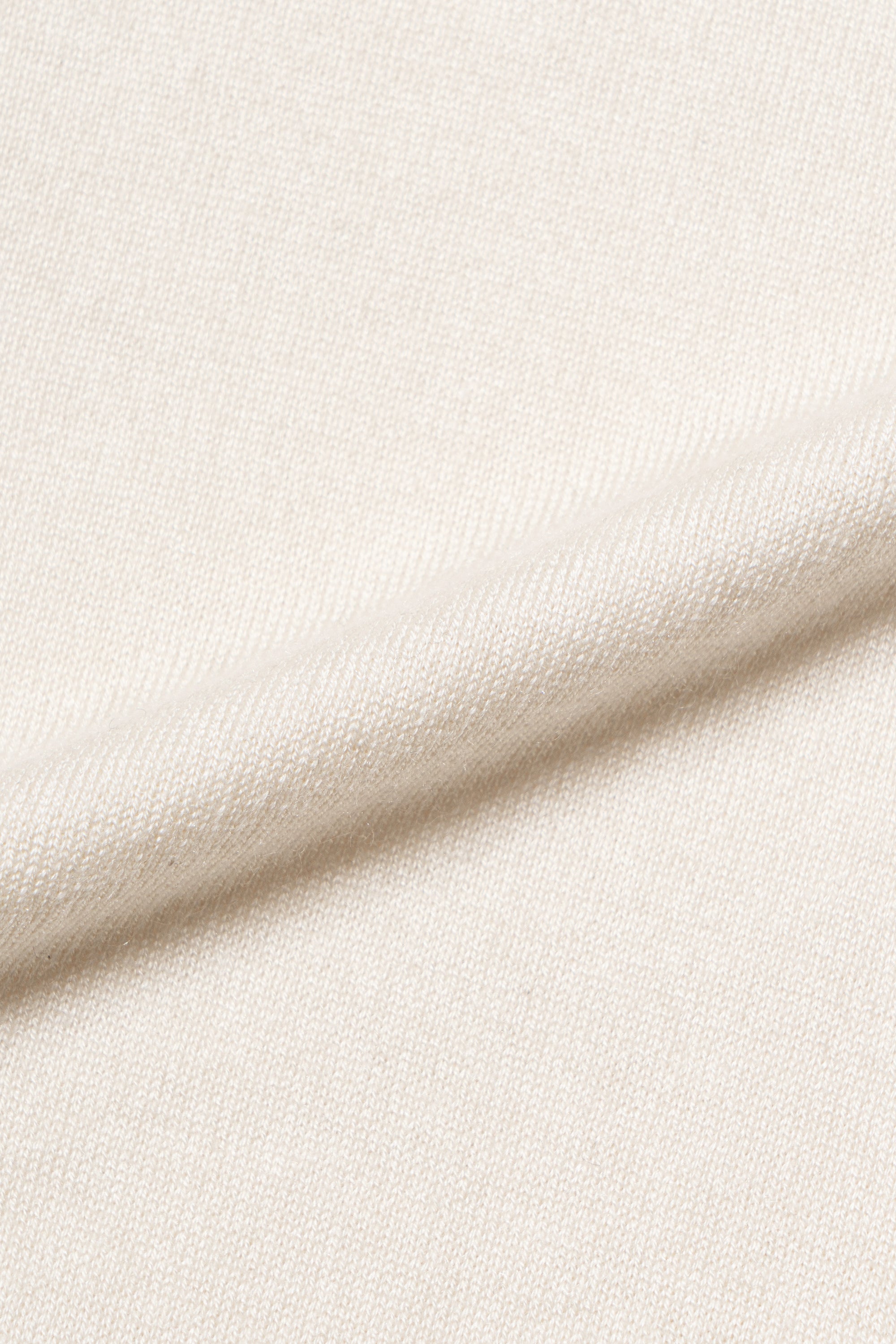 Beige / Brown Silk Cashmere Blending Knitted Crew Neck