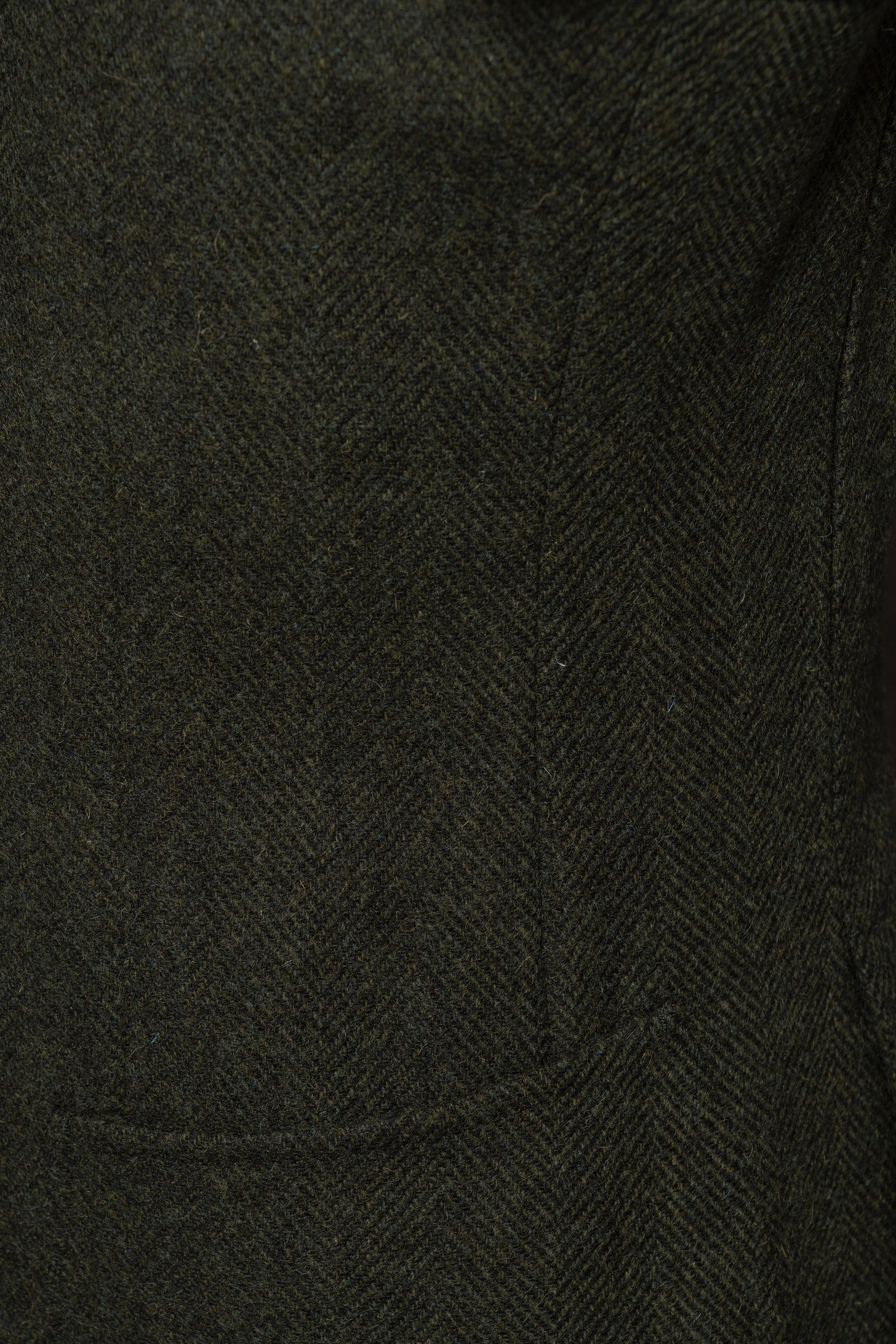 Dark Green Herringbone Tweed Jacket #3