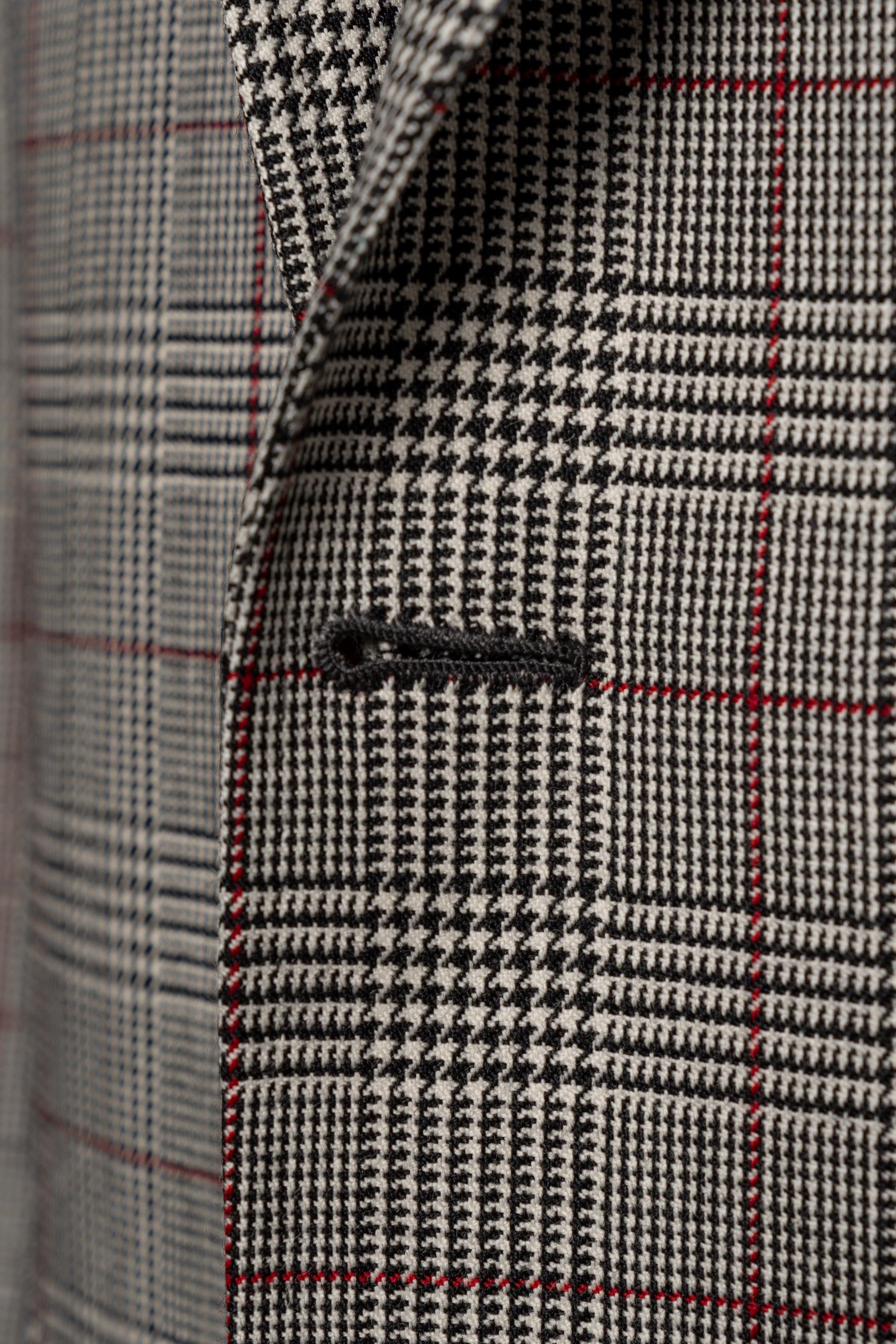 MTO Glen Check Red Overcheck Tweed Jacket #6