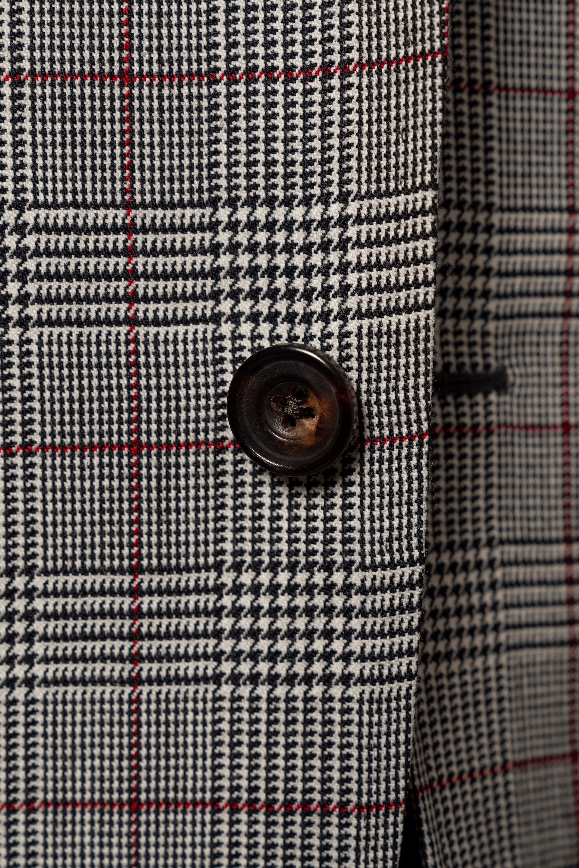 MTO Glen Check Red Overcheck Tweed Jacket #6