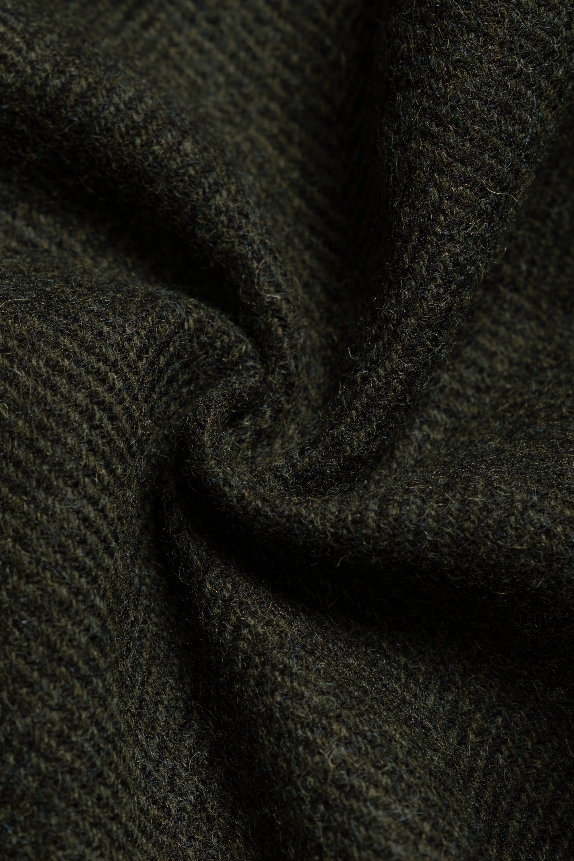 Dark Green Herringbone Tweed Jacket #3