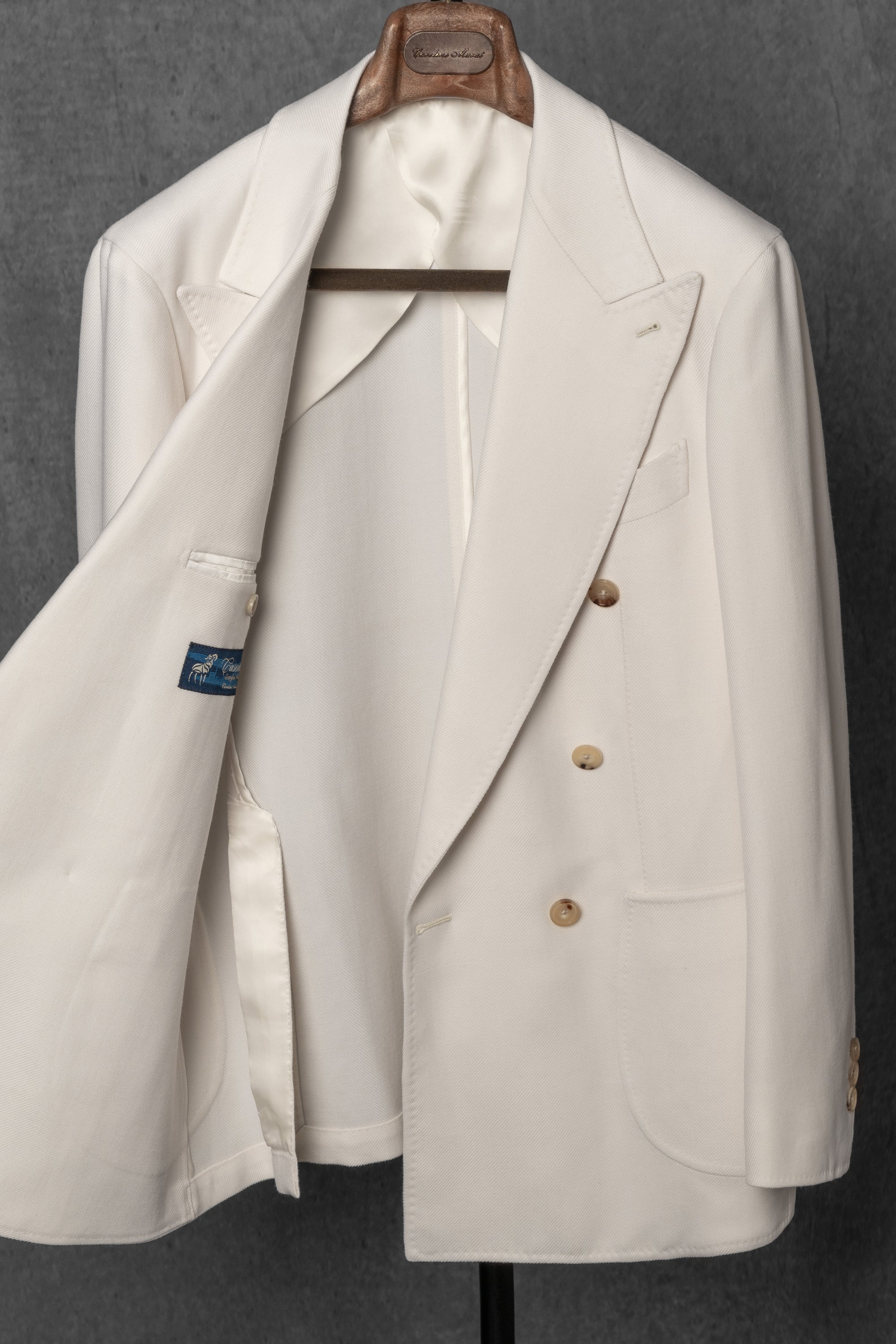 MTO Beige Double Breasted Twill Suit #20
