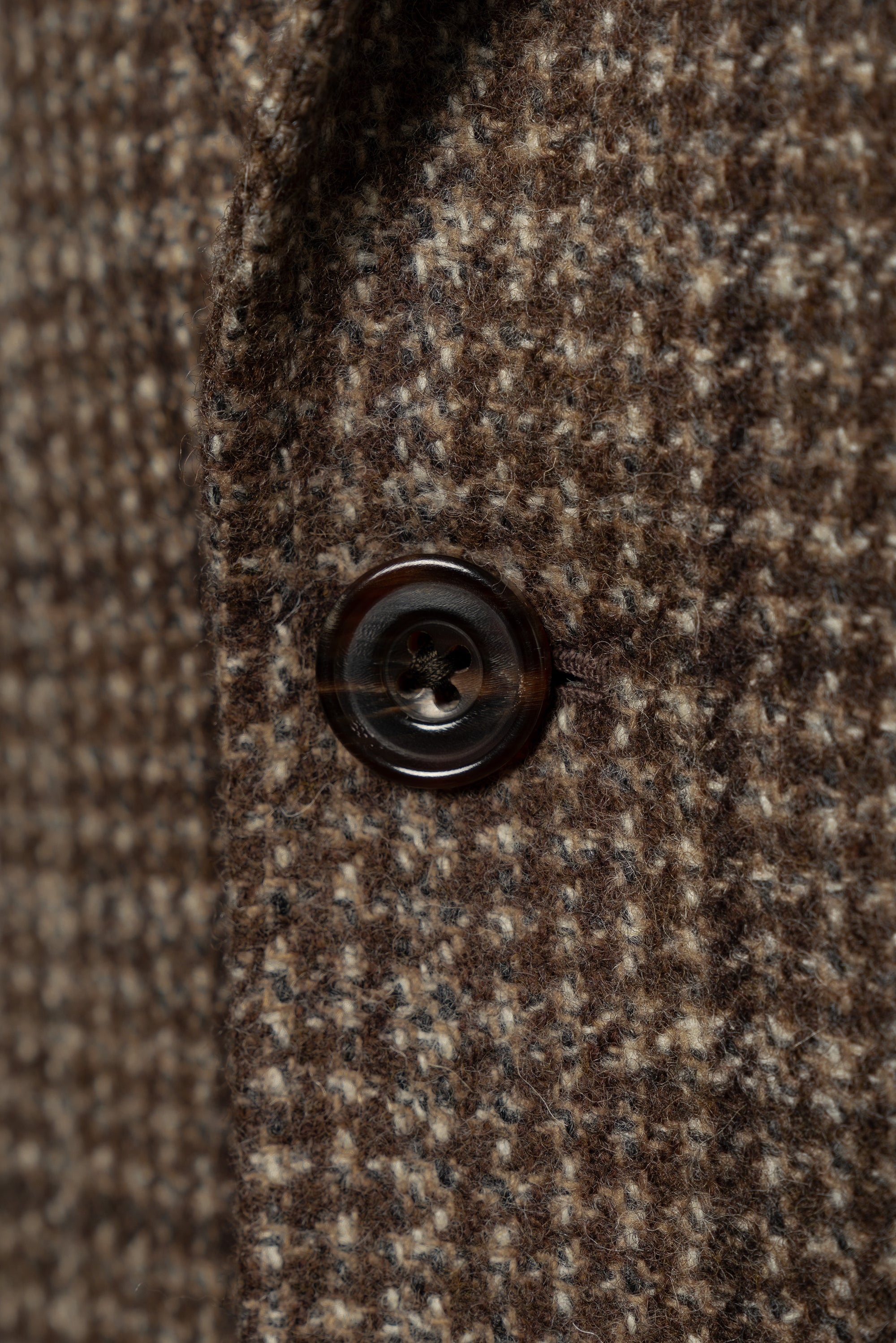 Light Brown Melange Windowpane Tweed Jacket #4