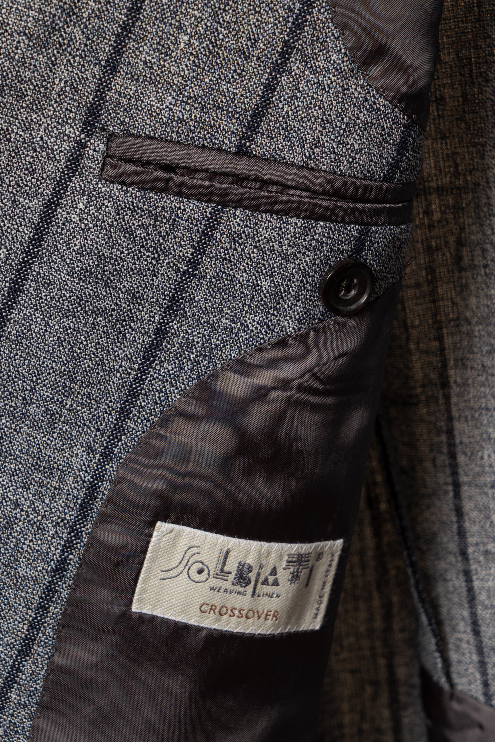 MTO Snow Grey Stripe Wool Linen Suit