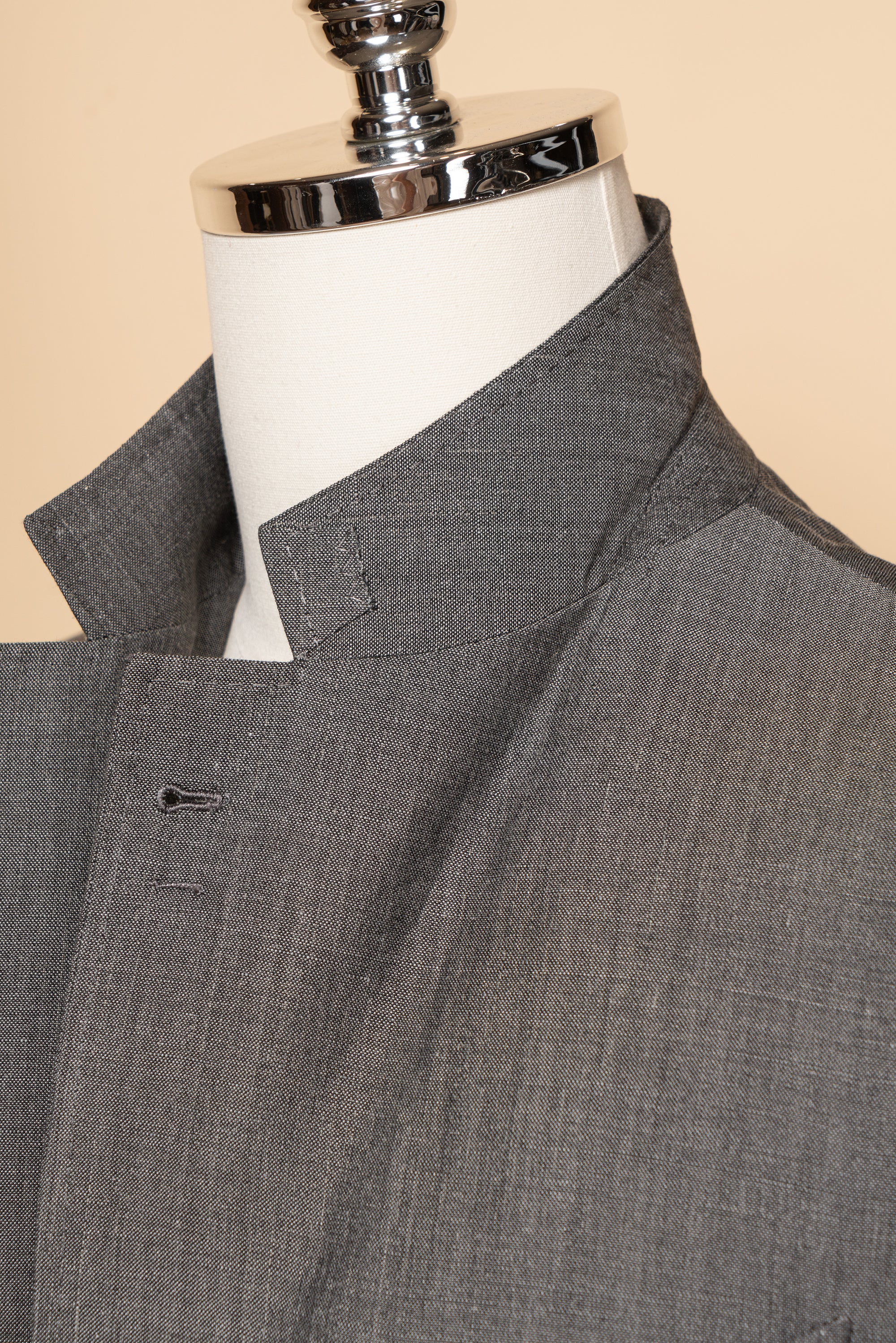 MTO Shark Grey Wool Linen Silk Suit