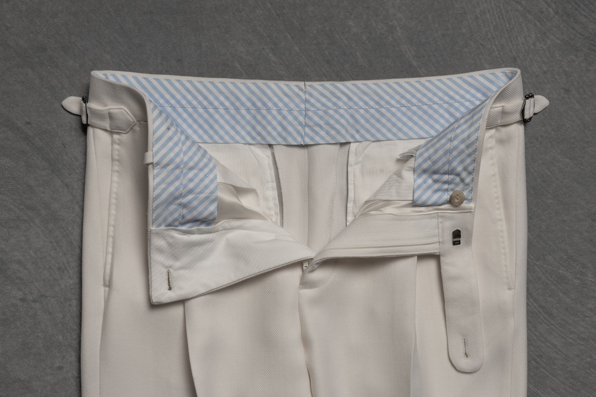 Ivory Heavy Weight Twill Trousers
