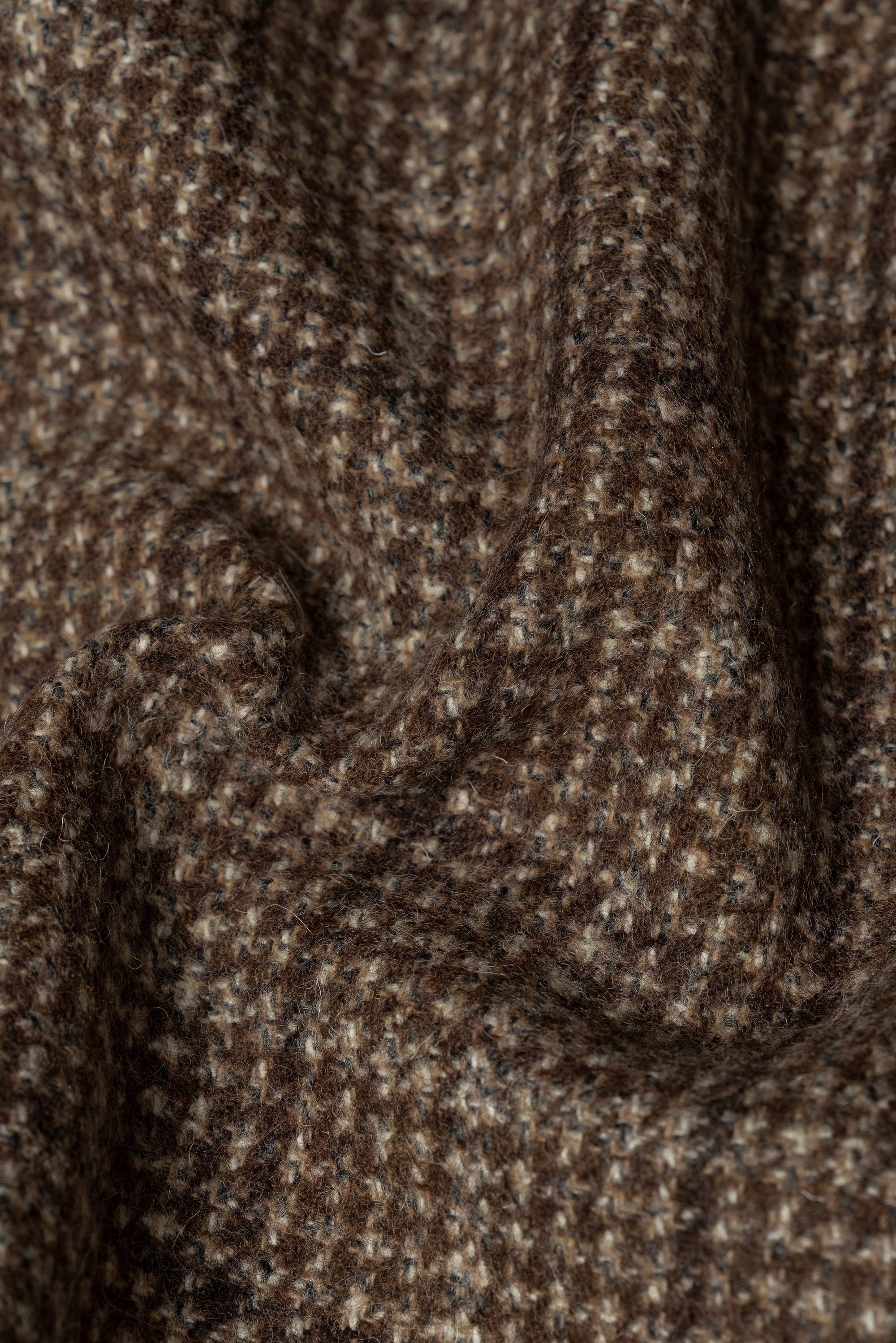 Light Brown Melange Windowpane Tweed Jacket #4