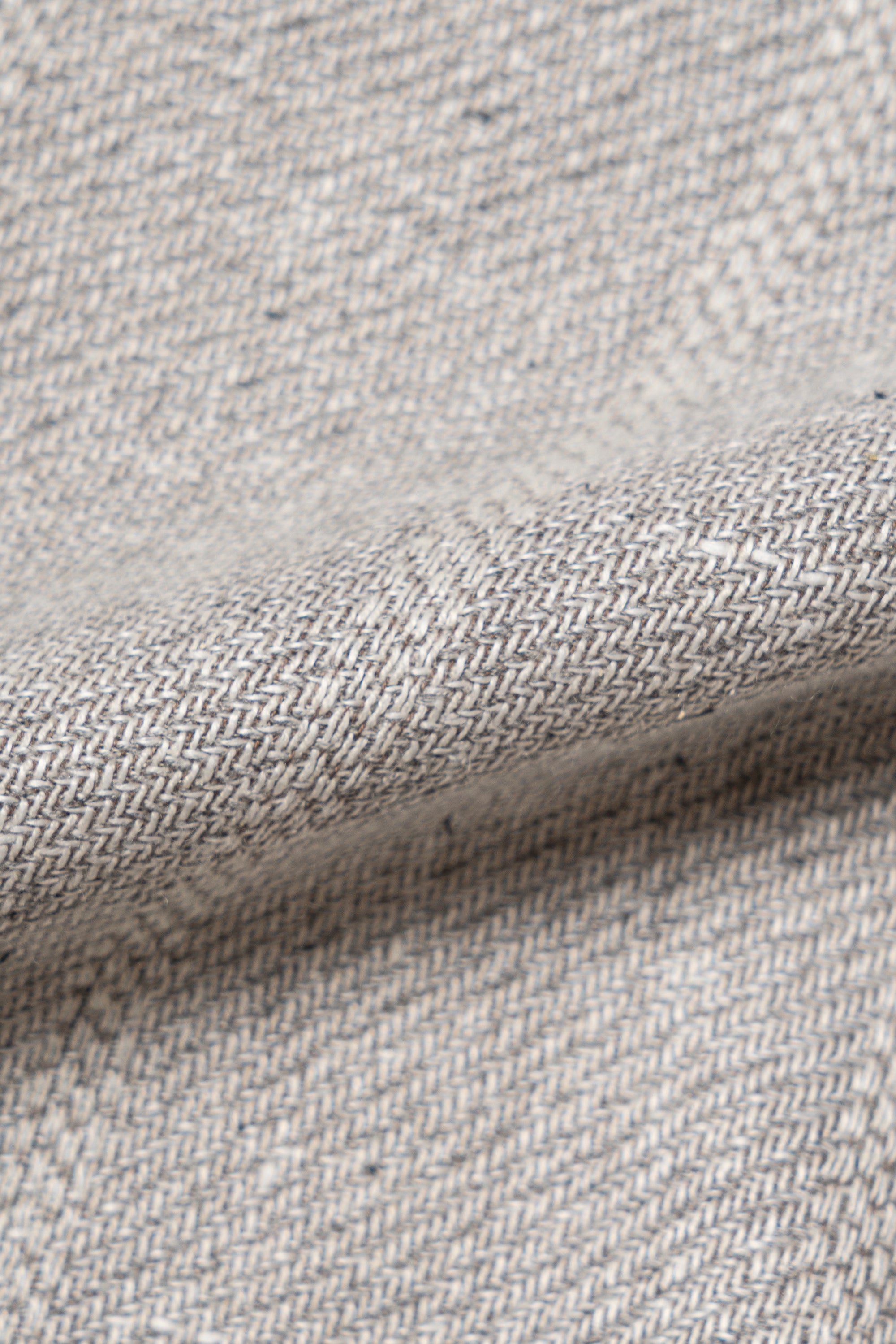 MTO Snow Grey Silk Cotton Linen Wool Jacket #644