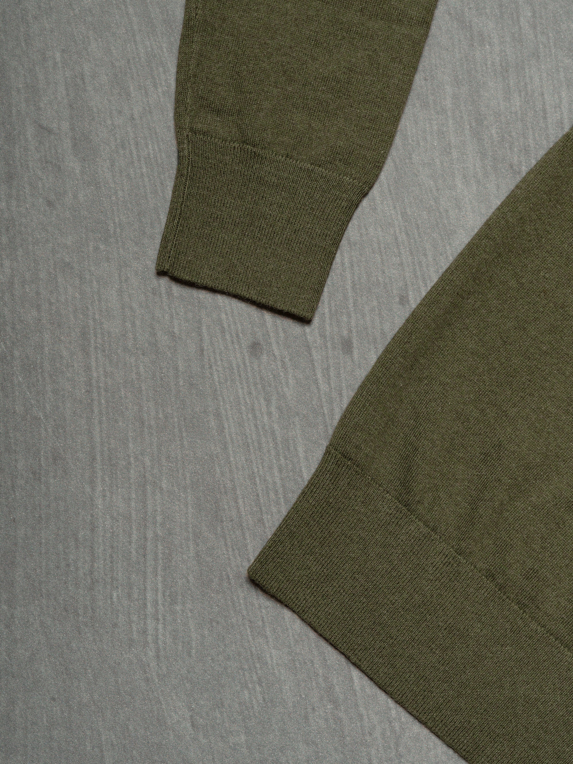 Olive Long Sleeve Crew Neck Jumper