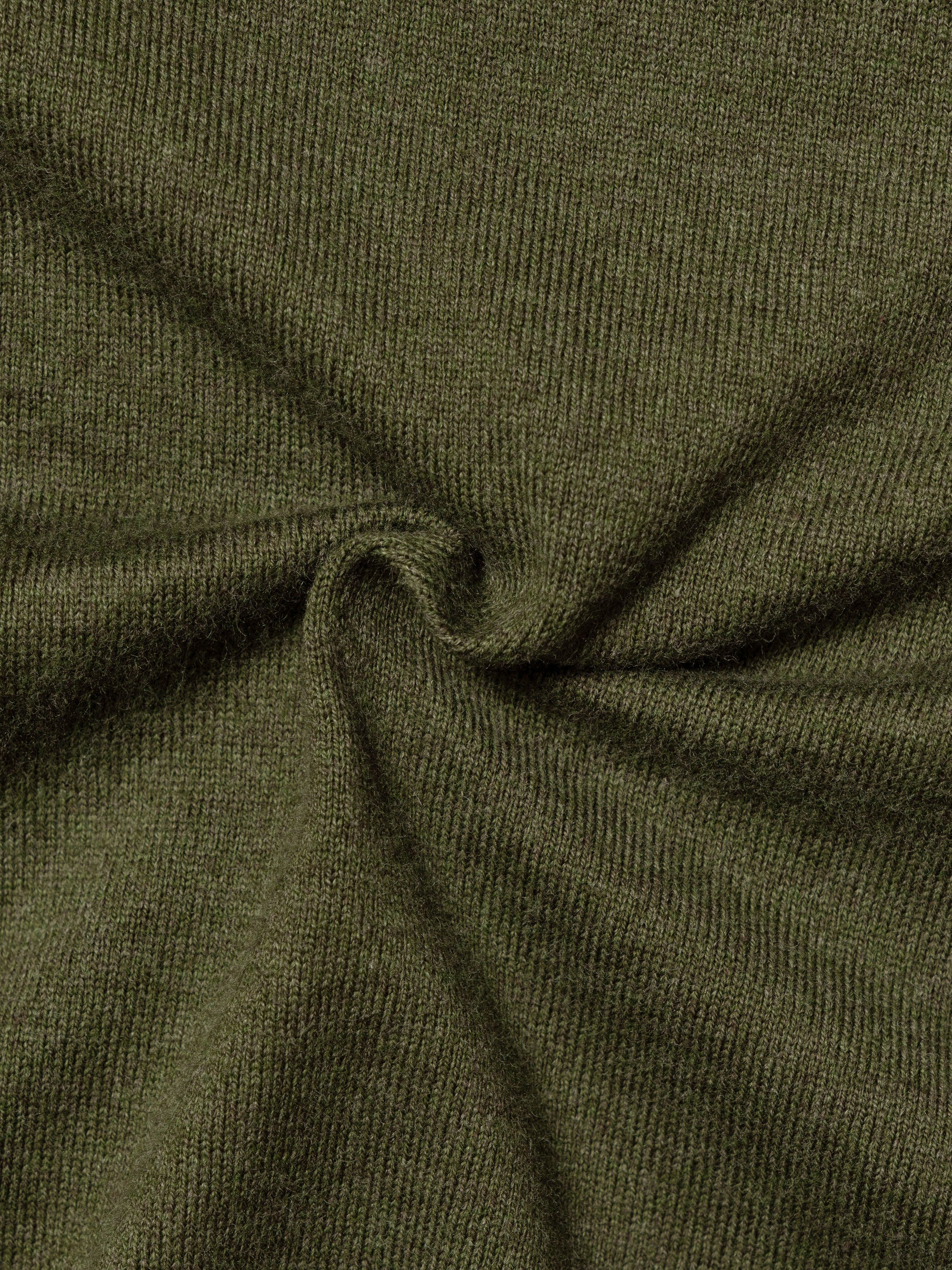 Olive Long Sleeve Crew Neck Jumper