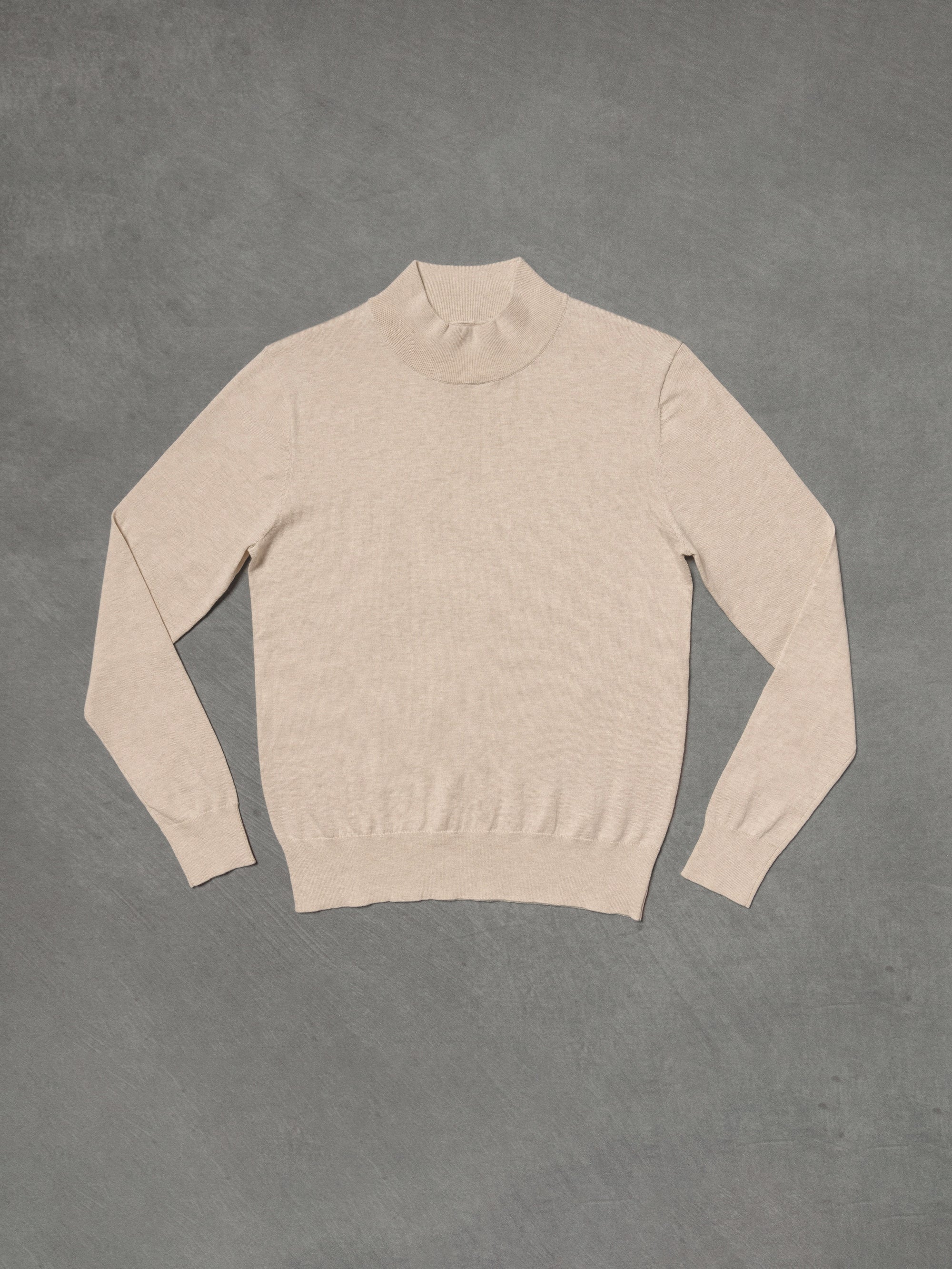 Cream Mock Neck Jumper