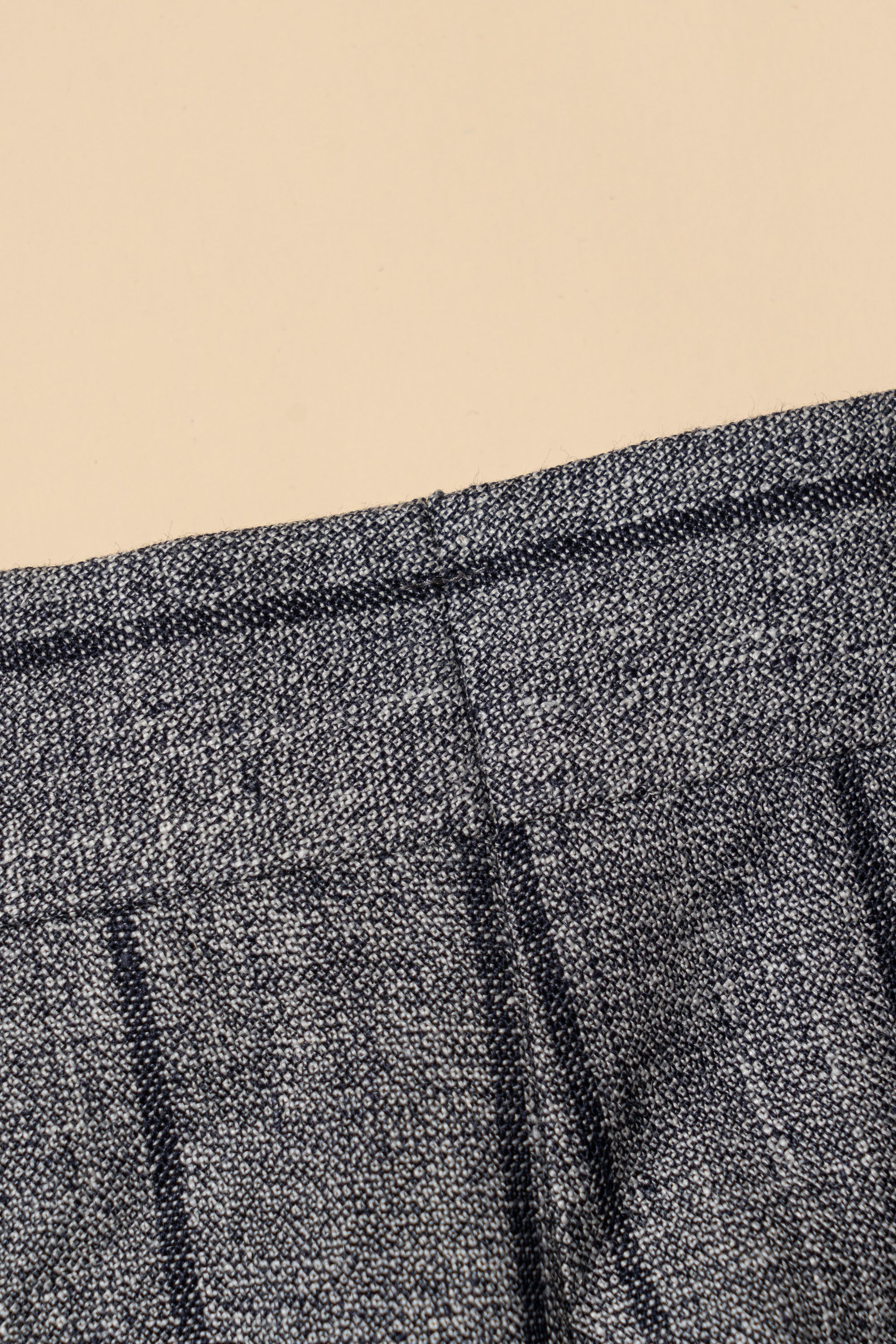 MTO Snow Grey Stripe Wool Linen Suit