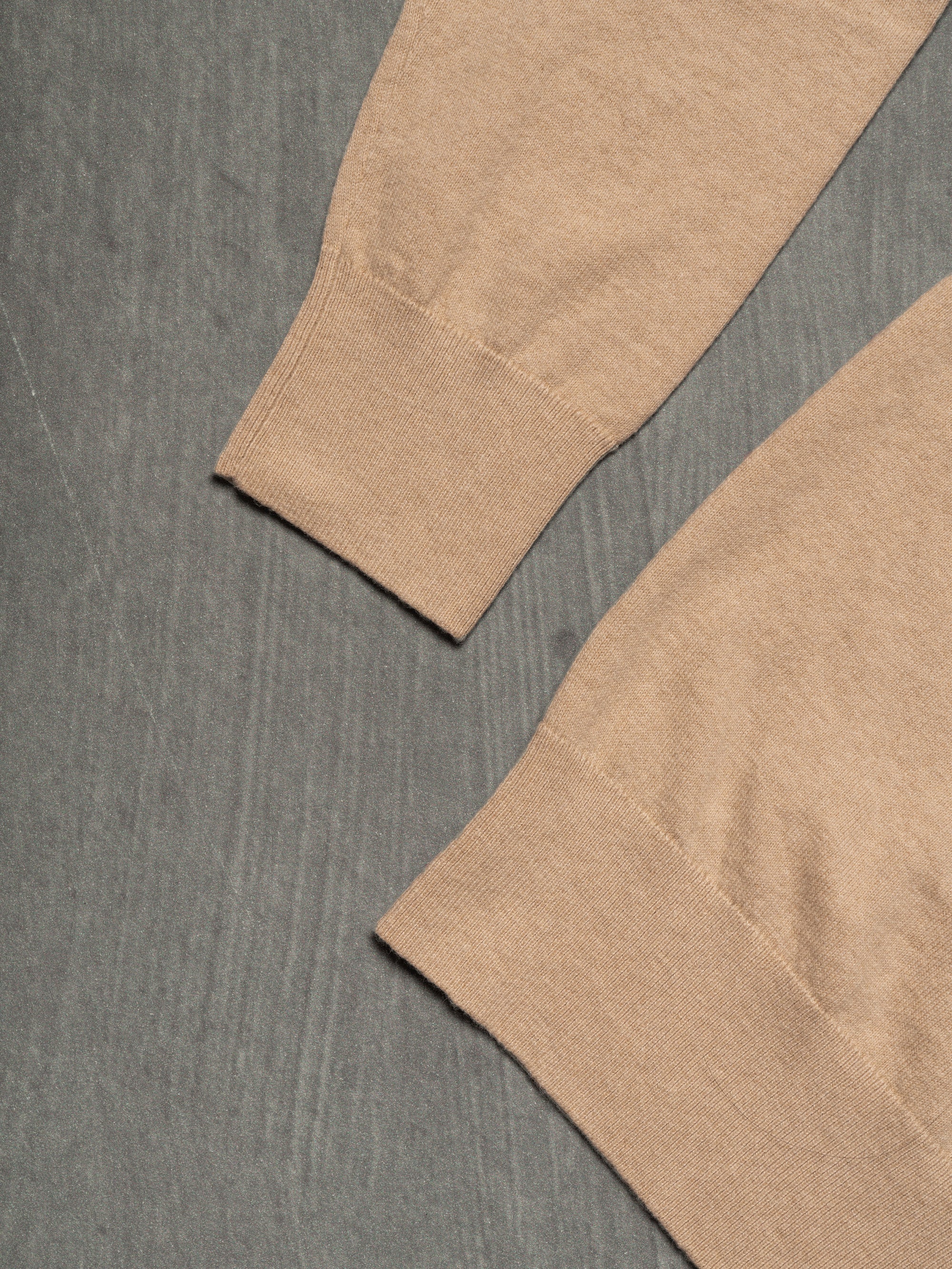 Light Camel Roll Neck Jumper