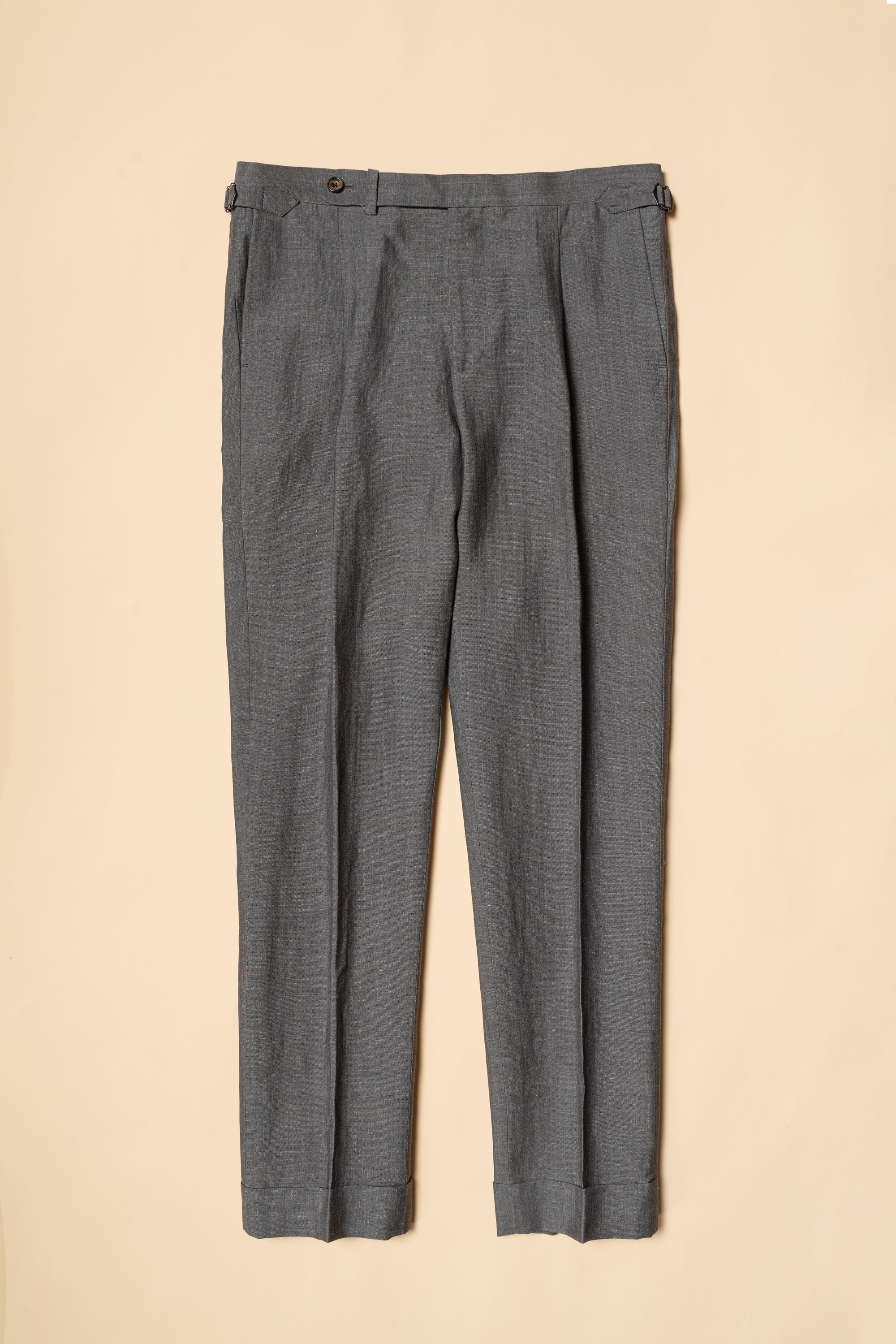 MTO Shark Grey Wool Linen Silk Suit