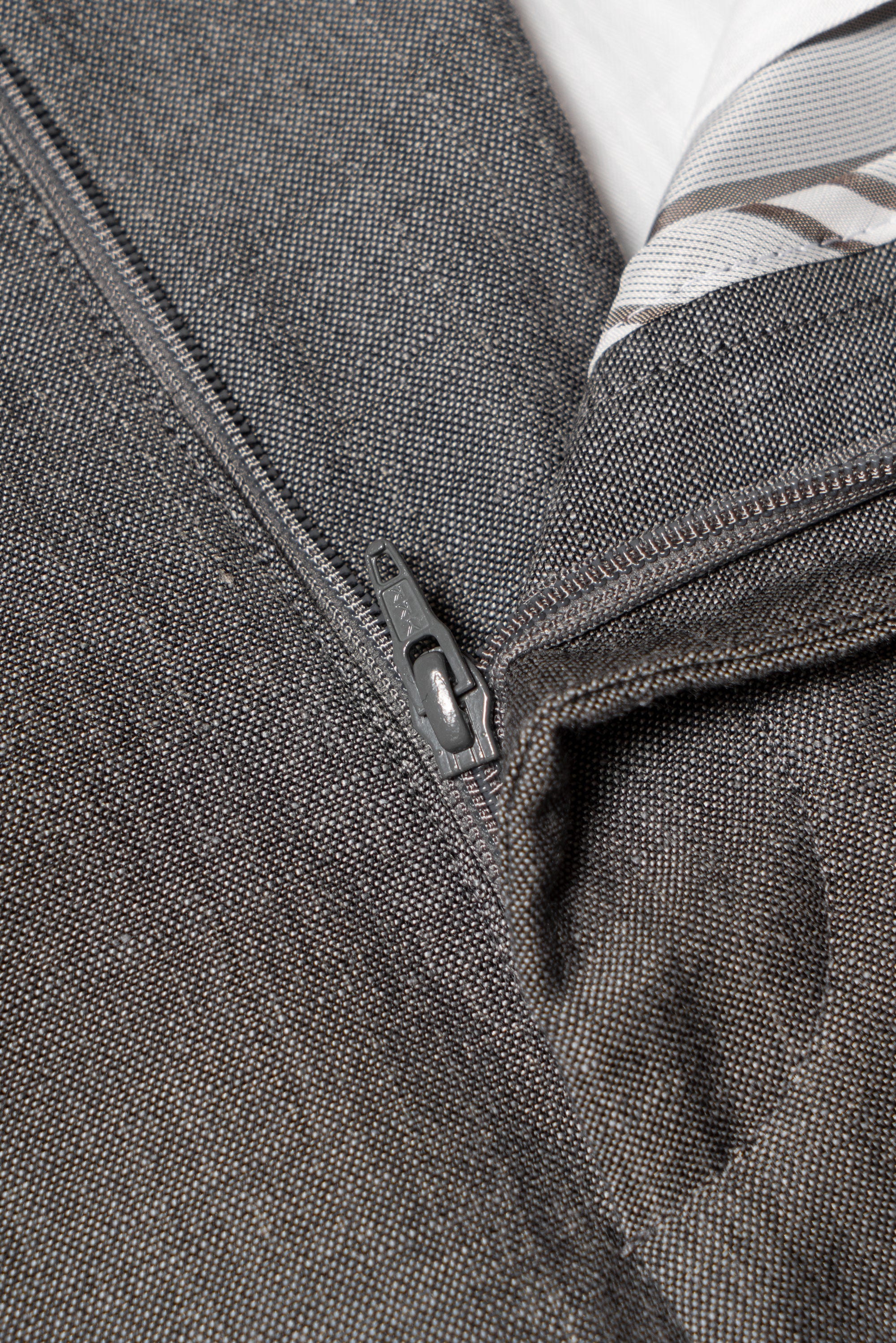 MTO Shark Grey Wool Linen Silk Suit