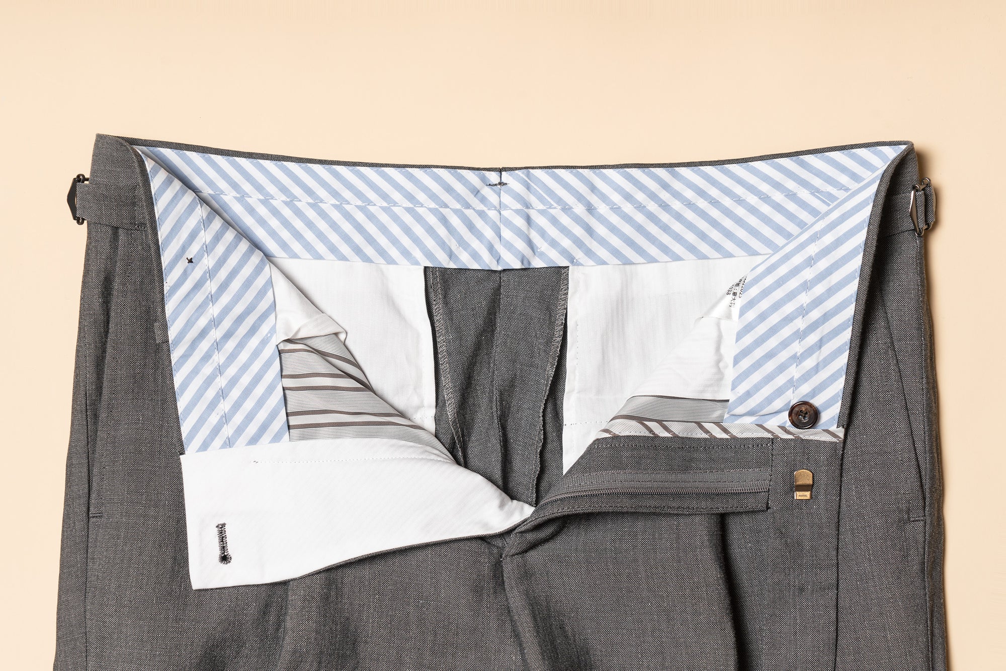MTO Shark Grey Wool Linen Silk Suit