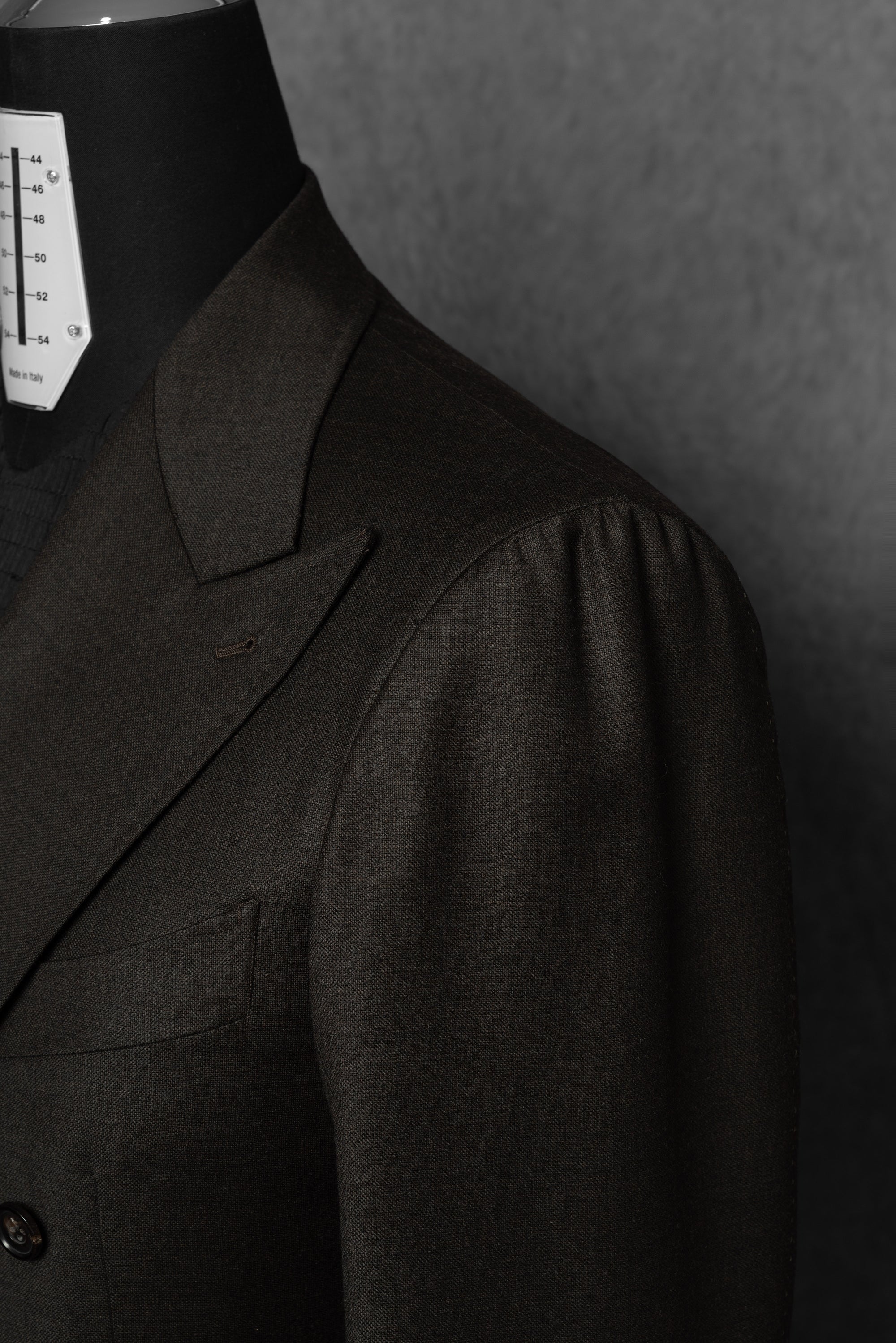 Dark Brown Plain Weave Wool Suit #13
