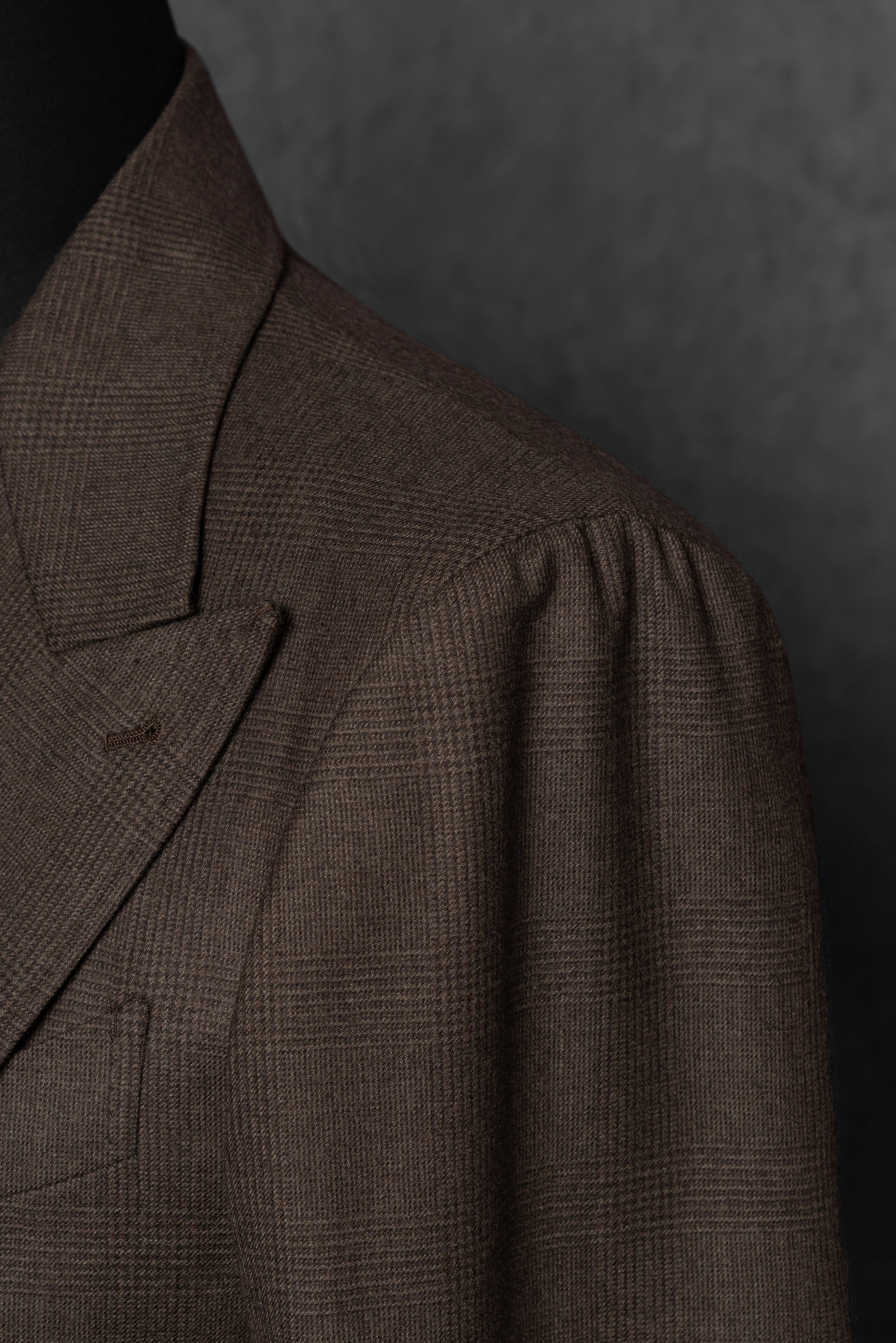 Brown Glen Check Flannel Suit #25