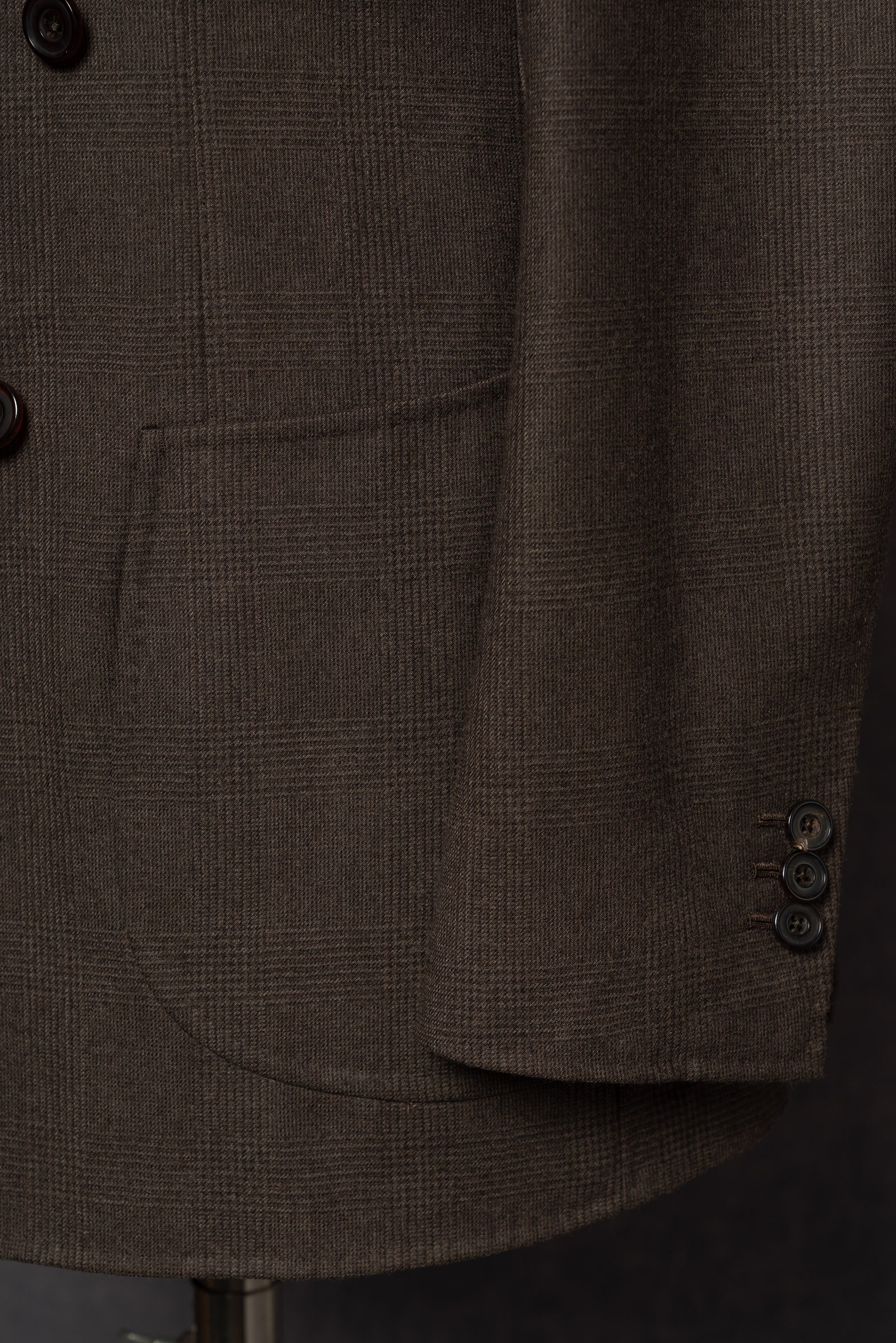 Brown Glen Check Flannel Suit #25