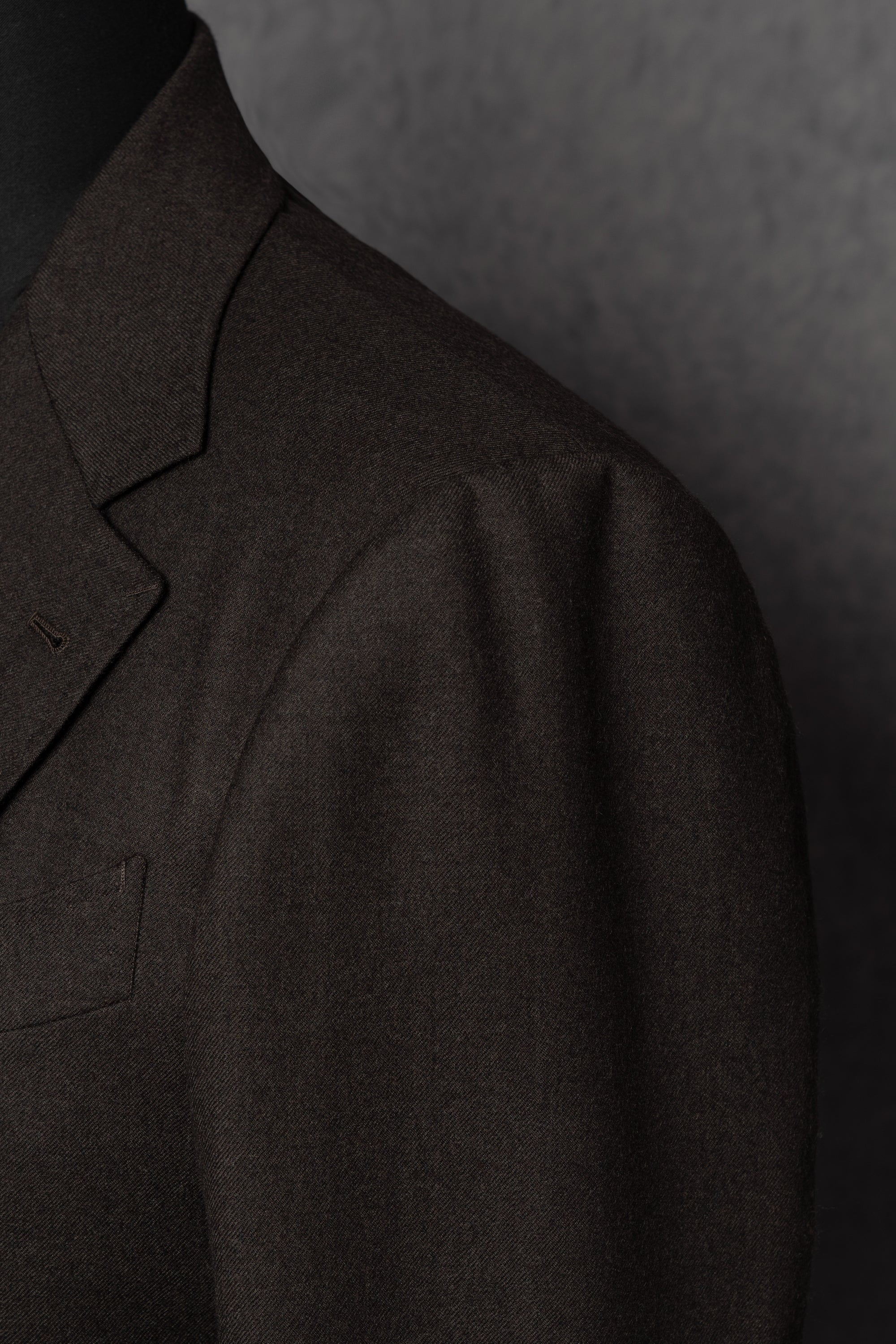 MTO Brown Worsted Flannel Suit #26