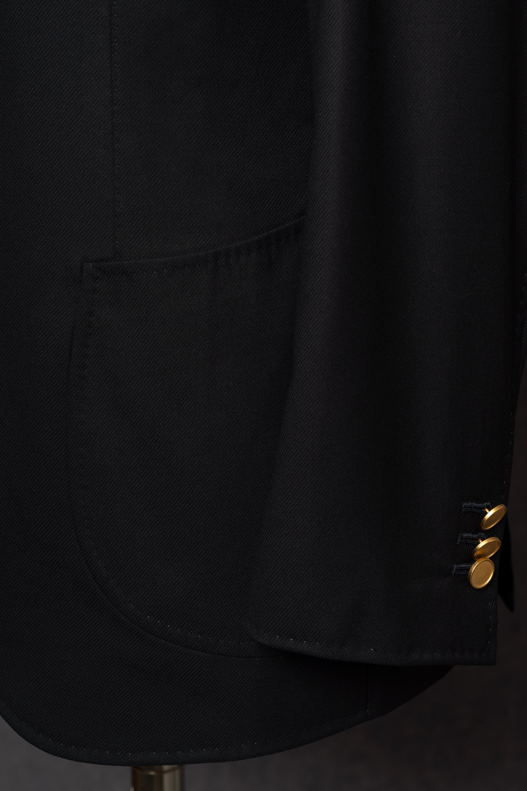 Navy Wool Silk Cashmere Blending Blazer #48