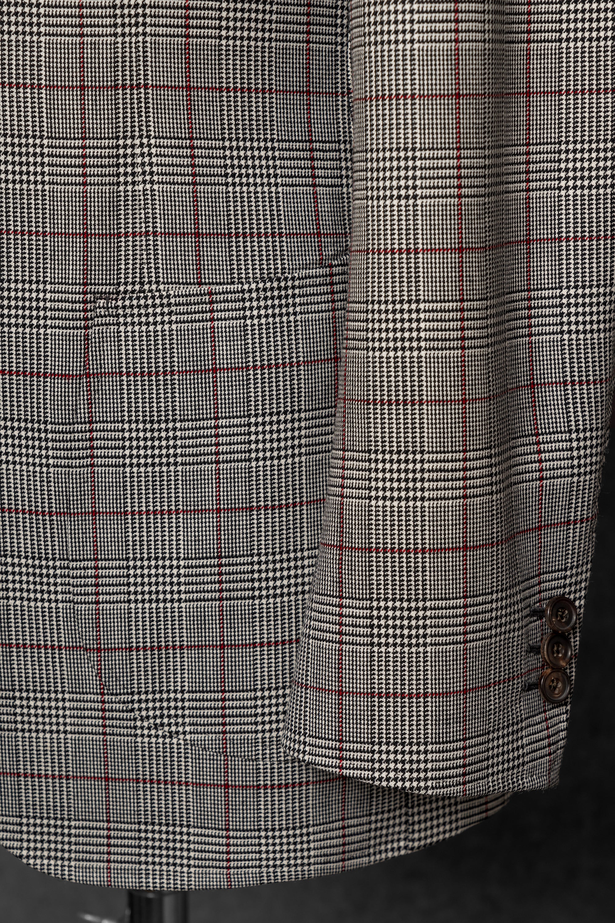 MTO Glen Check Red Overcheck Tweed Jacket #6